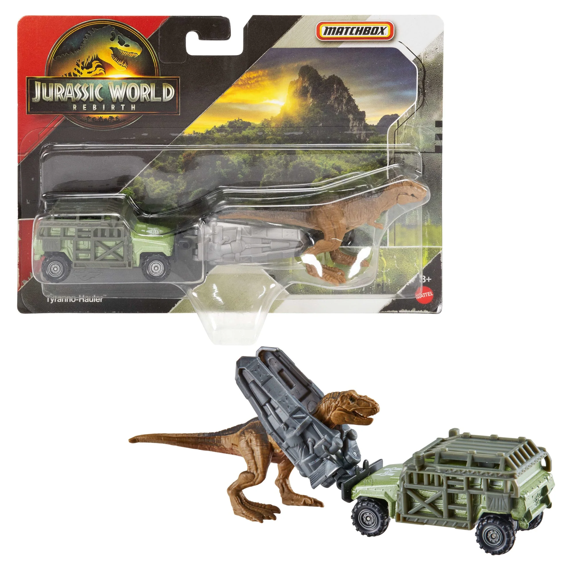 Transporteur de Dinosaures Jurassicworld de Matchbox, Voiture Ou Camion Jouet et 1Ou 2Mini-Dinosaures (Les Modèles Peuvent Varier) - Image 6