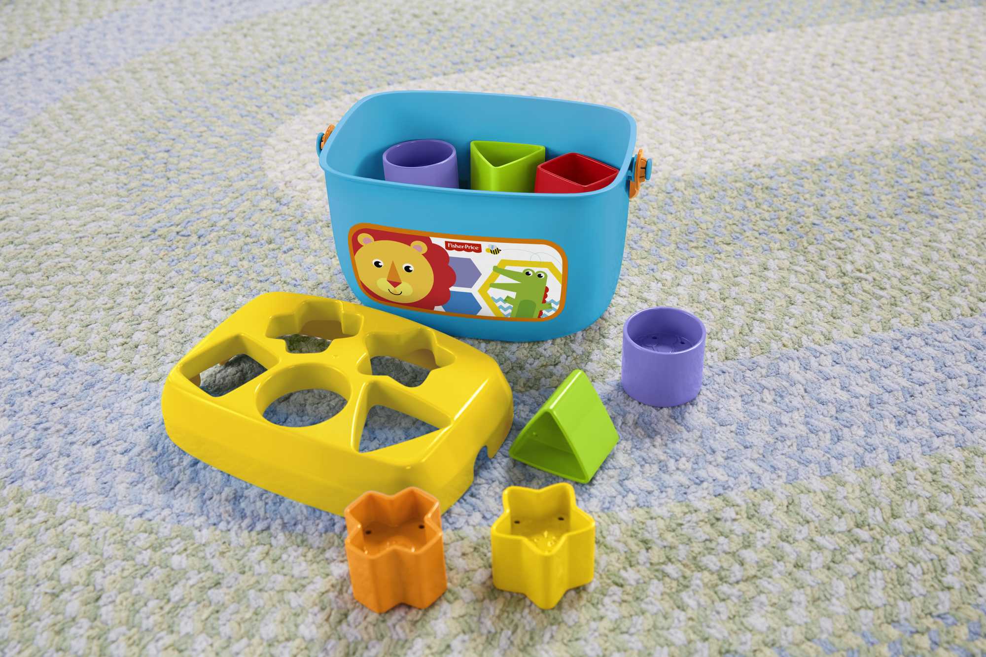 Fisher-Price Baby's First Blocks Shape-Sorting Toy, Set Of 10, For Infants 6+ Months - Image 3