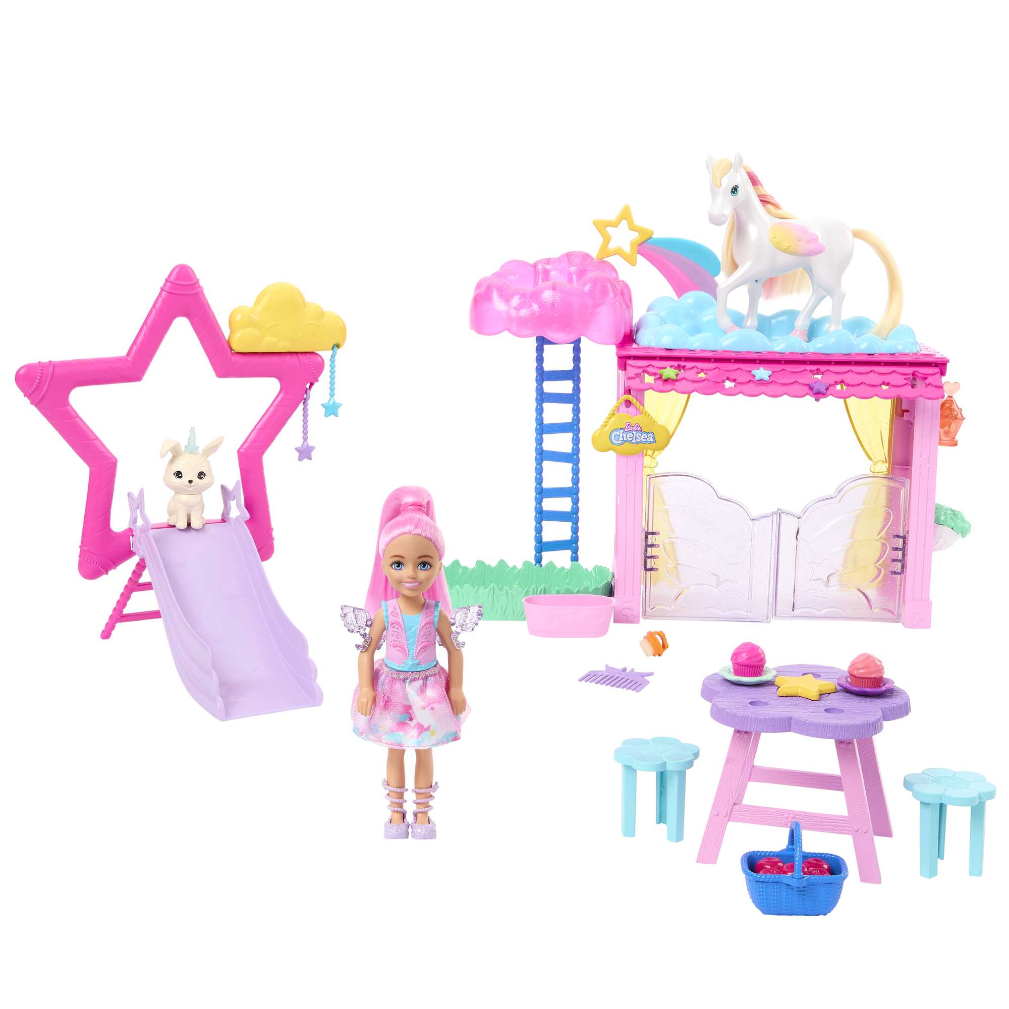 Barbie-Chelsea et Pégase-Coffret Barbie A Touch Of Magic