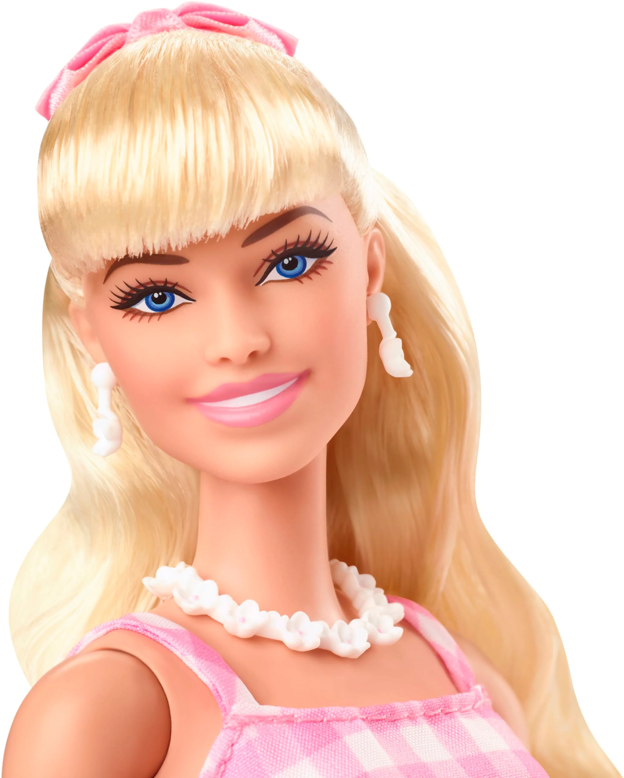 Barbie Film Poupée de Coll. Robe de Guingan Rose, Margot Robbie - Image 2