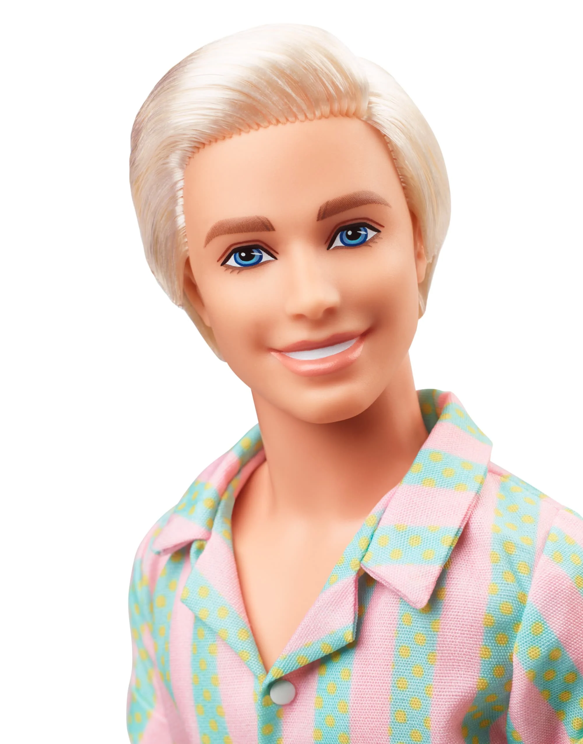 Barbie Film Ken Poupée, Tenue de Plage à Rayures Pastel - Image 2