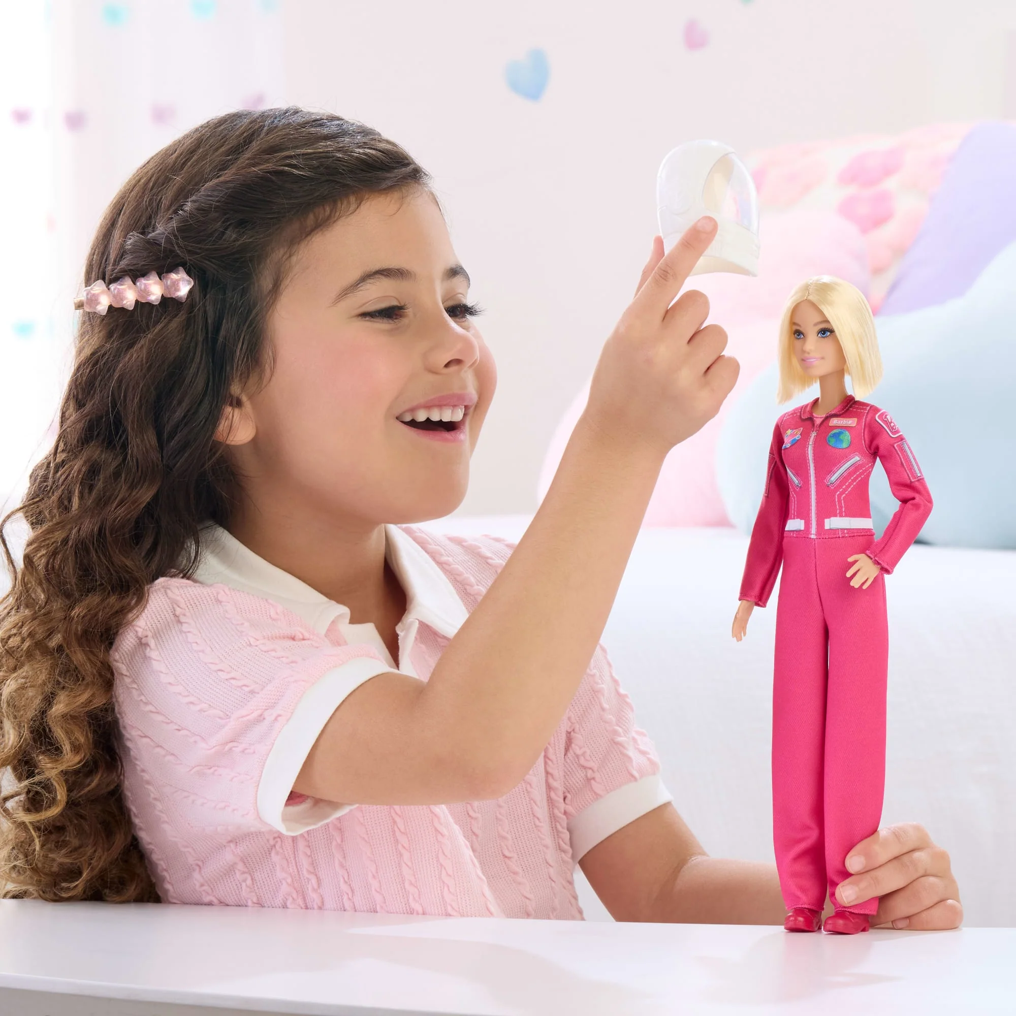 Barbie Careers Astronaut Doll & Accessory, Fashion Doll Wearing Removable Spacesuit With Helmet - Image 2