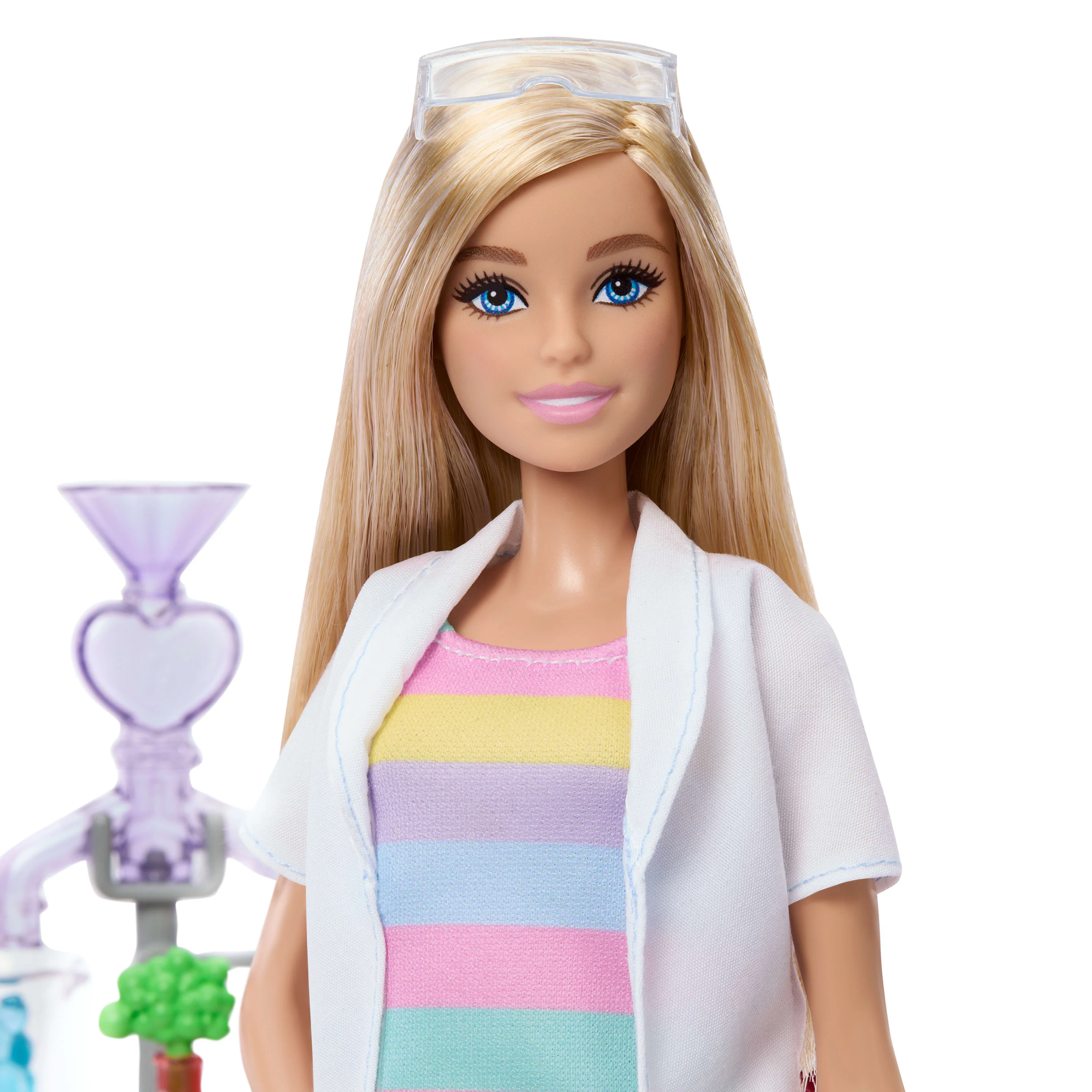 Barbie Careers Fashion Doll, Stem Science Lab Playset, Slime & Crystal Accessories, Themed Outfit - Image 4