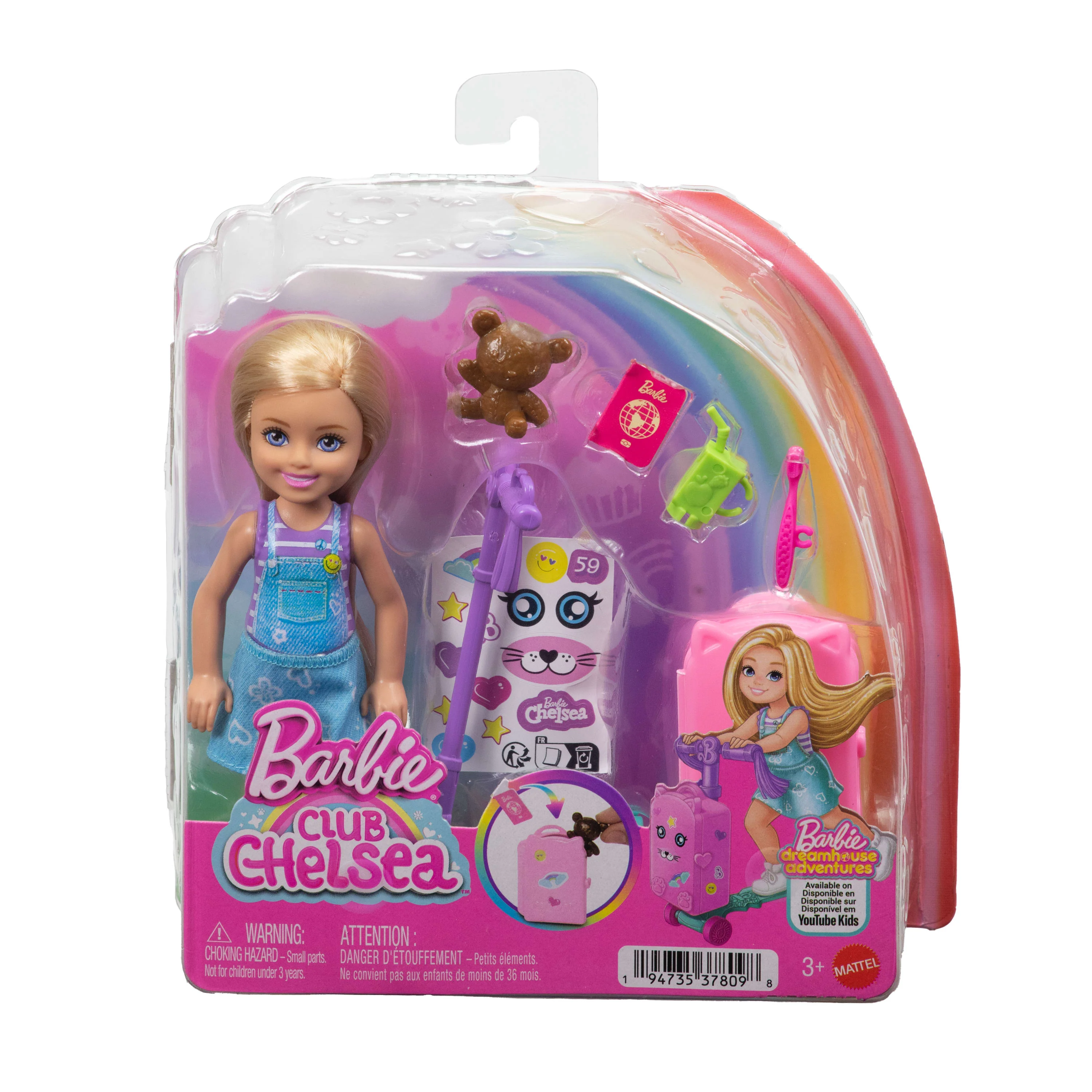 Barbie Club Chelsea Limitless Adventure Doll, Scooter Suitcase And Accessories - Image 5