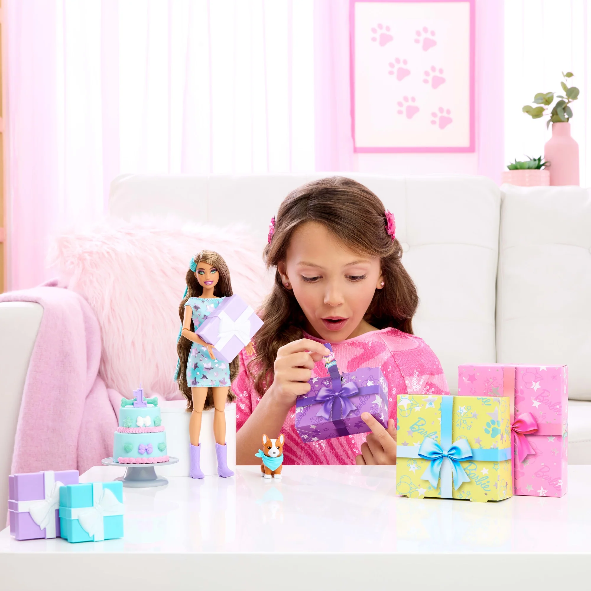 Barbie-Barbie Cadeau Surprise-Coffret Fête D’Anniversaire - Image 2