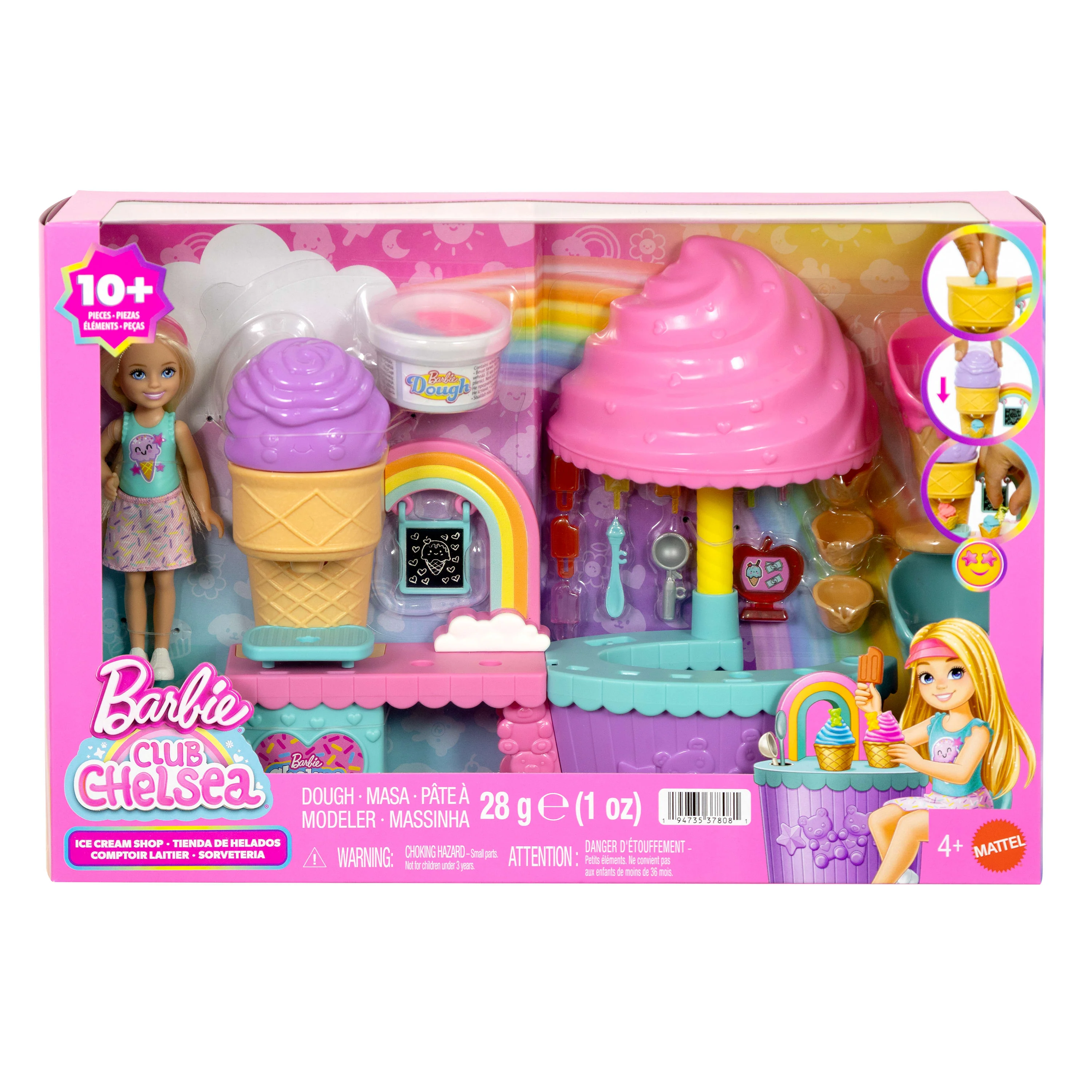 Barbie Coffret Poupée Chelsea et Stand de Glace - Image 6