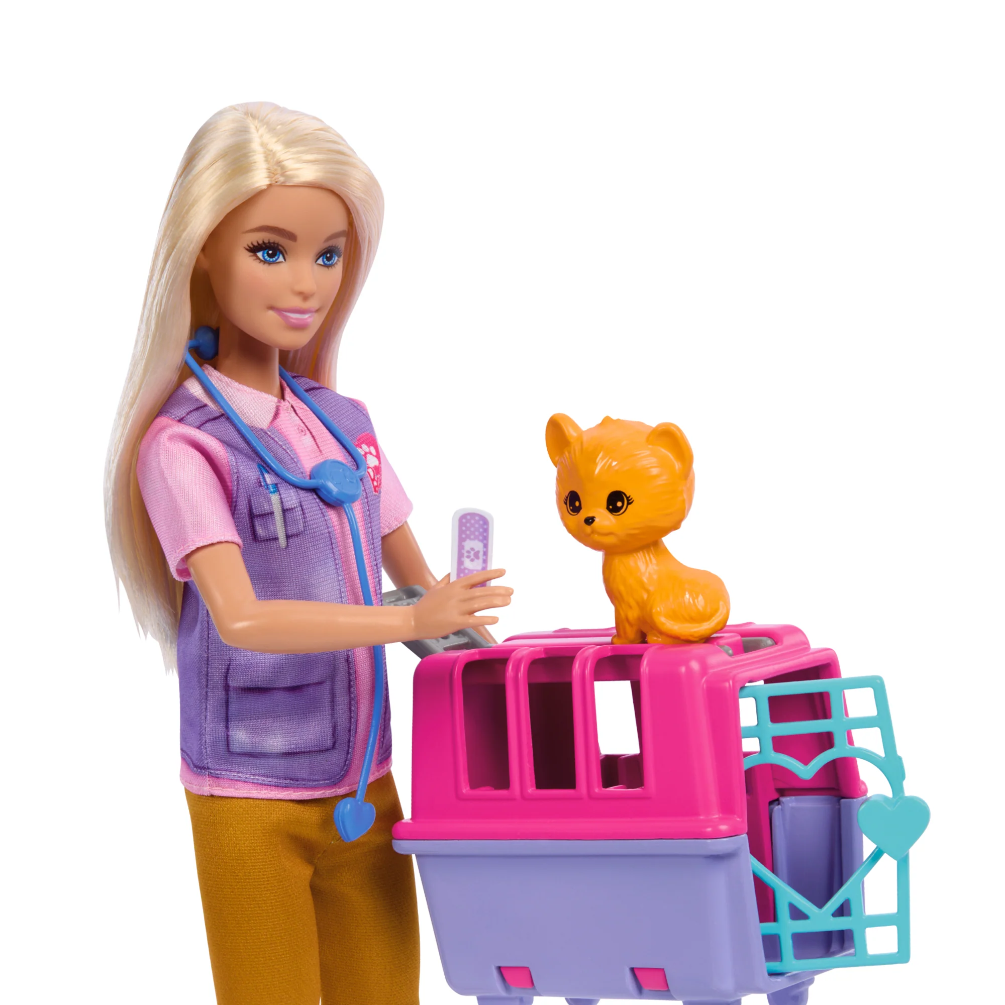 Barbie-Sauvetage D’Animaux-Coffret Poupée Blonde et Accessoires - Image 2