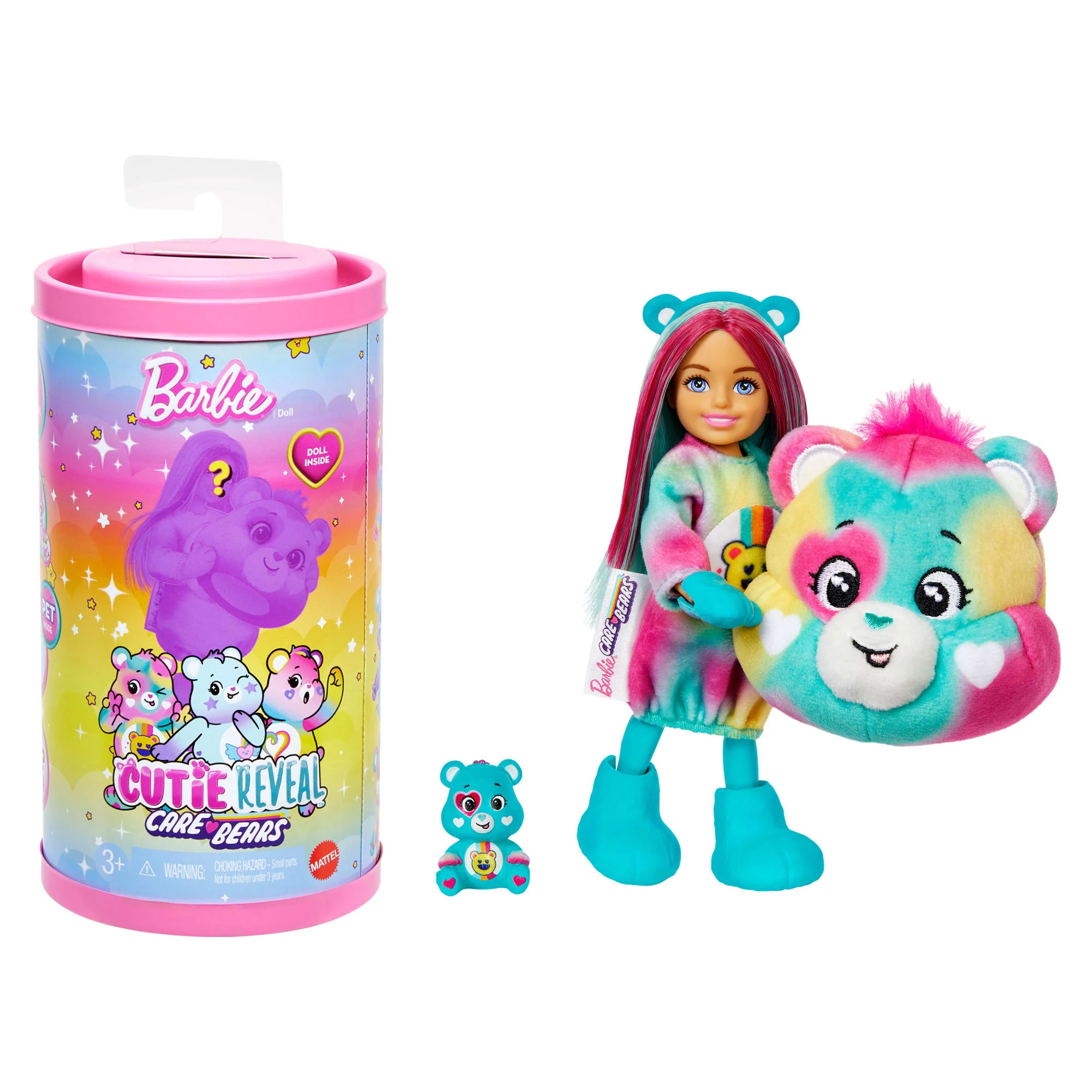 Barbie Cutie Reveal Care Bears Chelsea Small Dolls & Accessories, Series 2 - Image 5