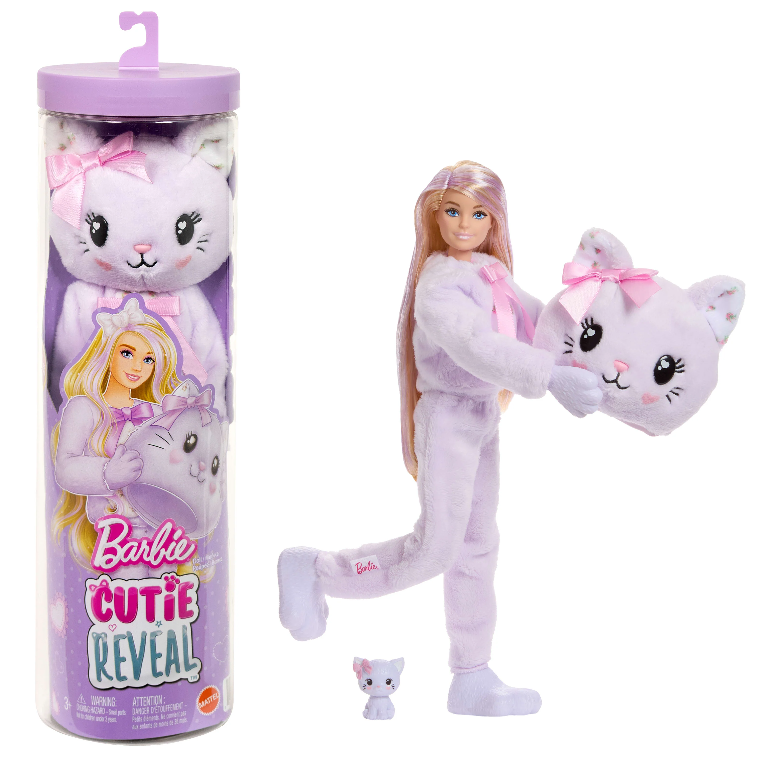 Barbie Cutie Reveal Muñeca barbie cuties reveal lazos dulces morado