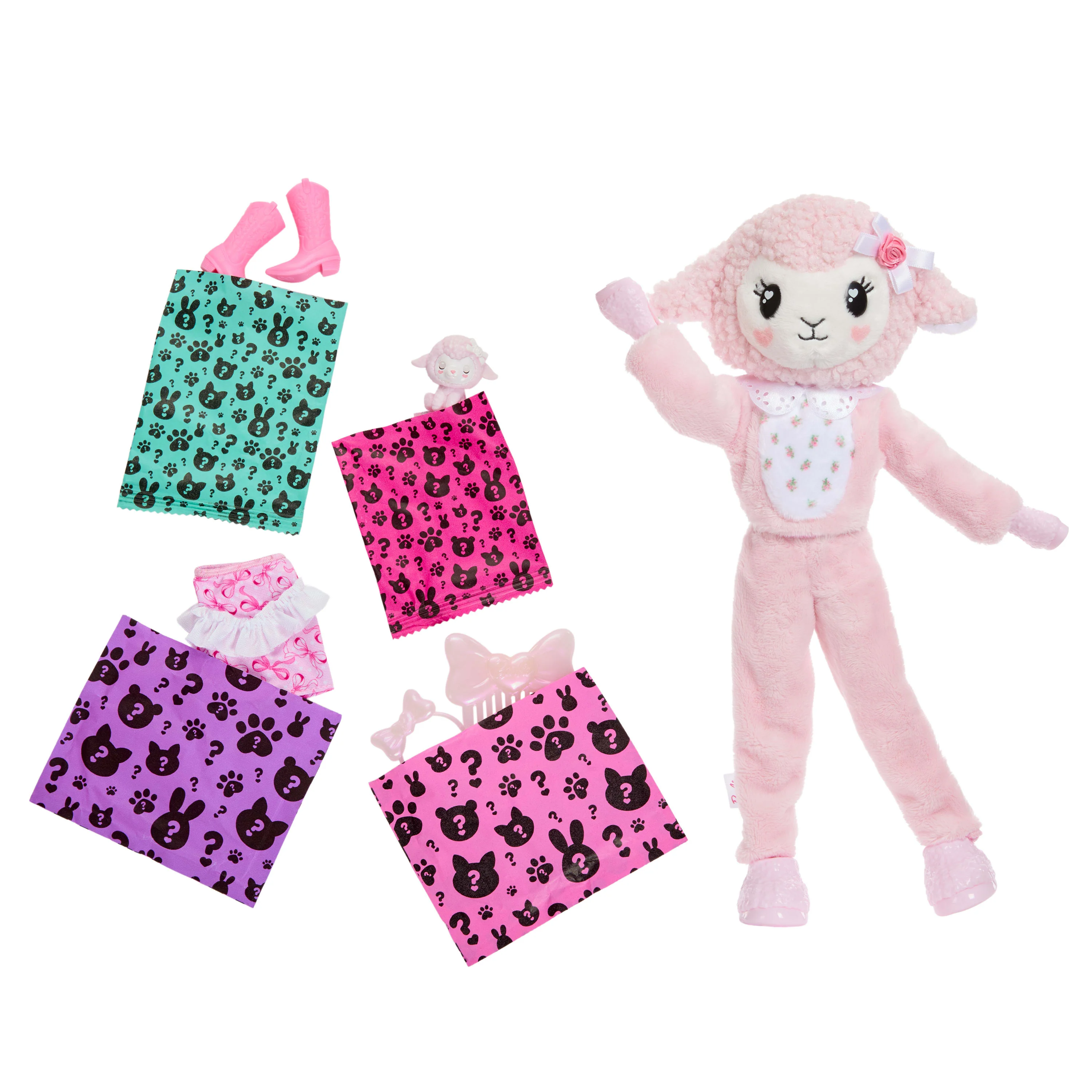Barbie Cutie Reveal Muñeca lazos dulces rosa - Image 5