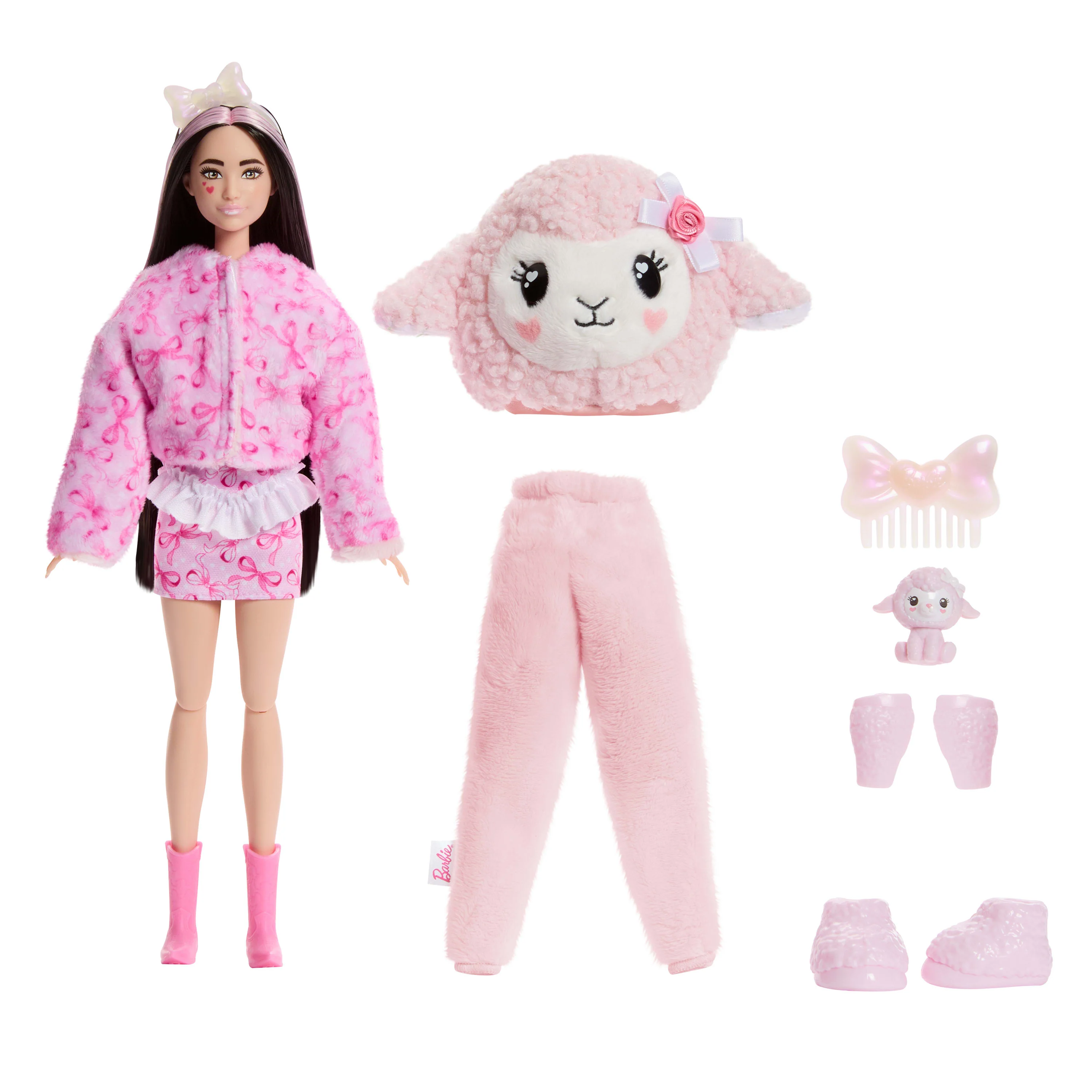 Barbie Cutie Reveal Muñeca lazos dulces rosa - Image 6