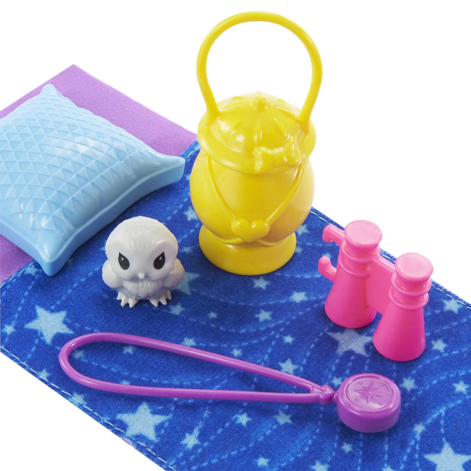 Barbie It Takes Two Chelsea Camping Doll With Pet Owl & Accessories, 3 To 7 Year Olds - Image 4