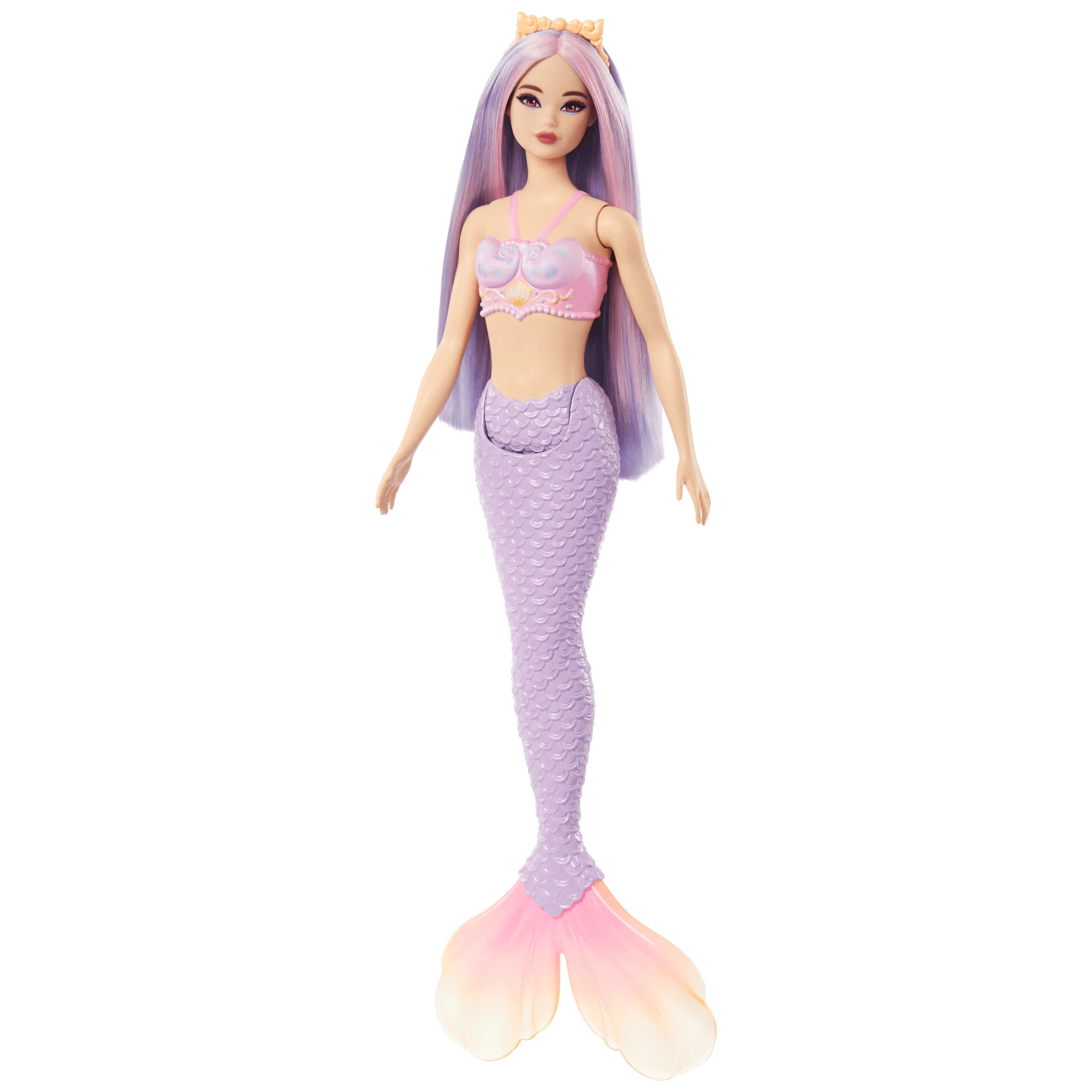 Barbie Mermaid Doll With Lilac Hair, Purple Tail And Headband Accessory - Image 4