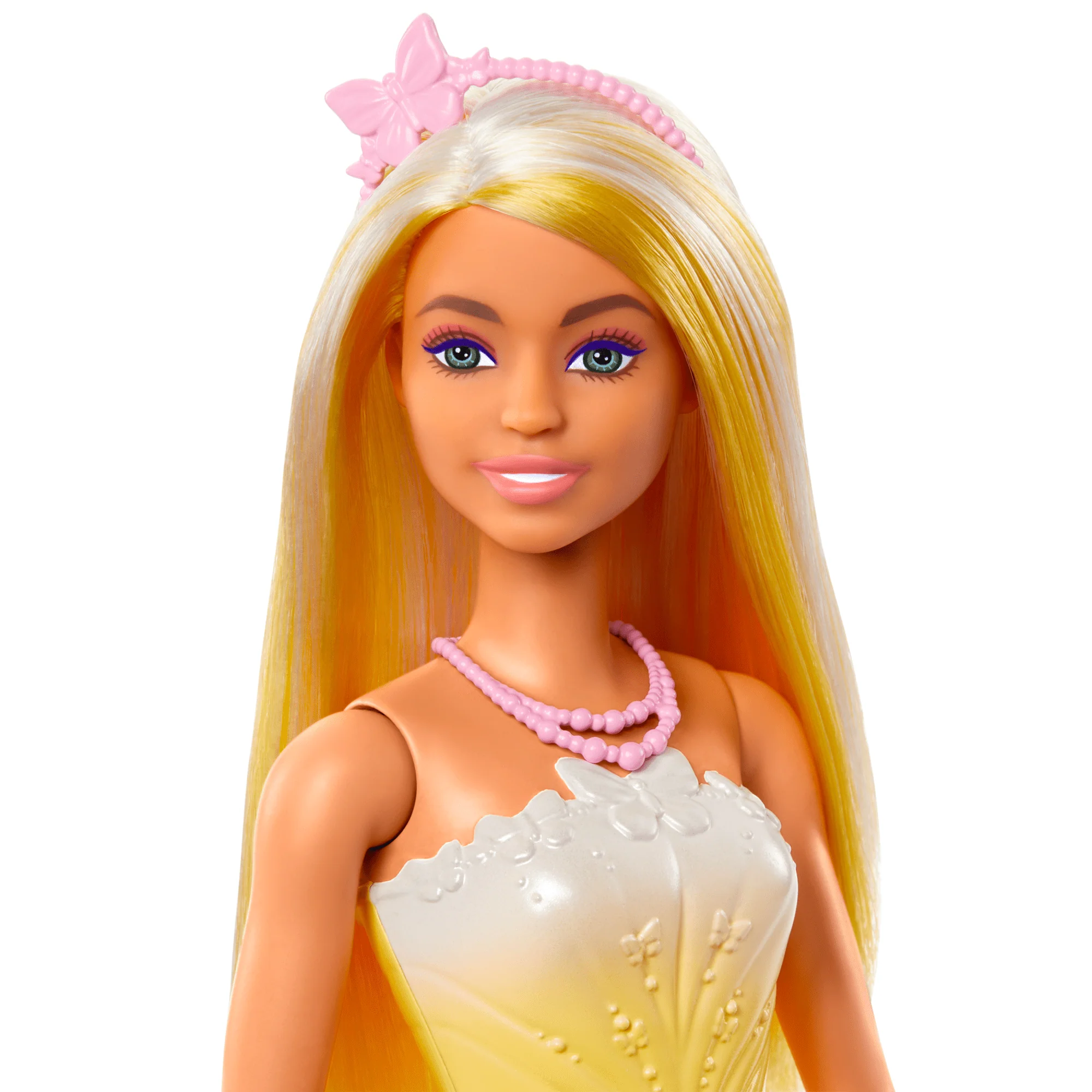 Barbie Royal Doll With Brightly Highlighted Hair, Butterfly-Print Skirt And Accessories - Image 2