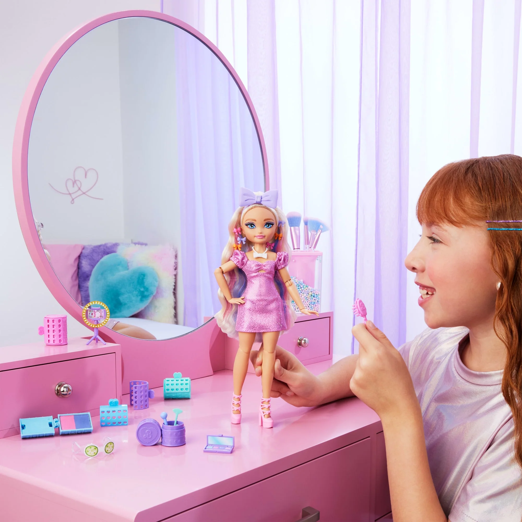 Barbie Dream Besties Boneca Malibu Get Ready With Me com Acessórios - Image 2