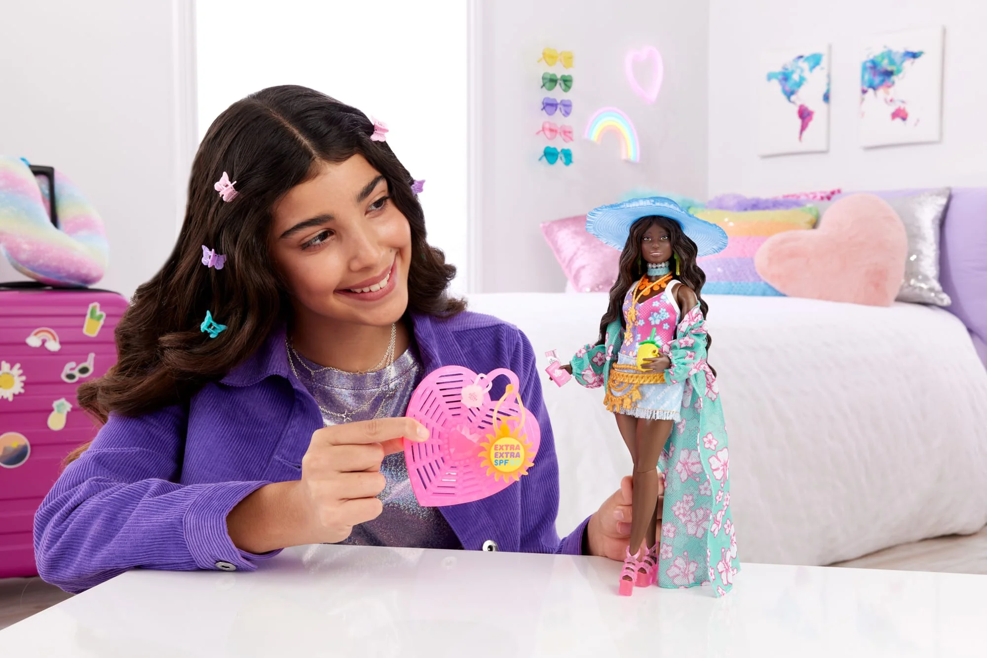 Travel Barbie Doll With Beach Fashion, Barbie Extra Fly - Image 2