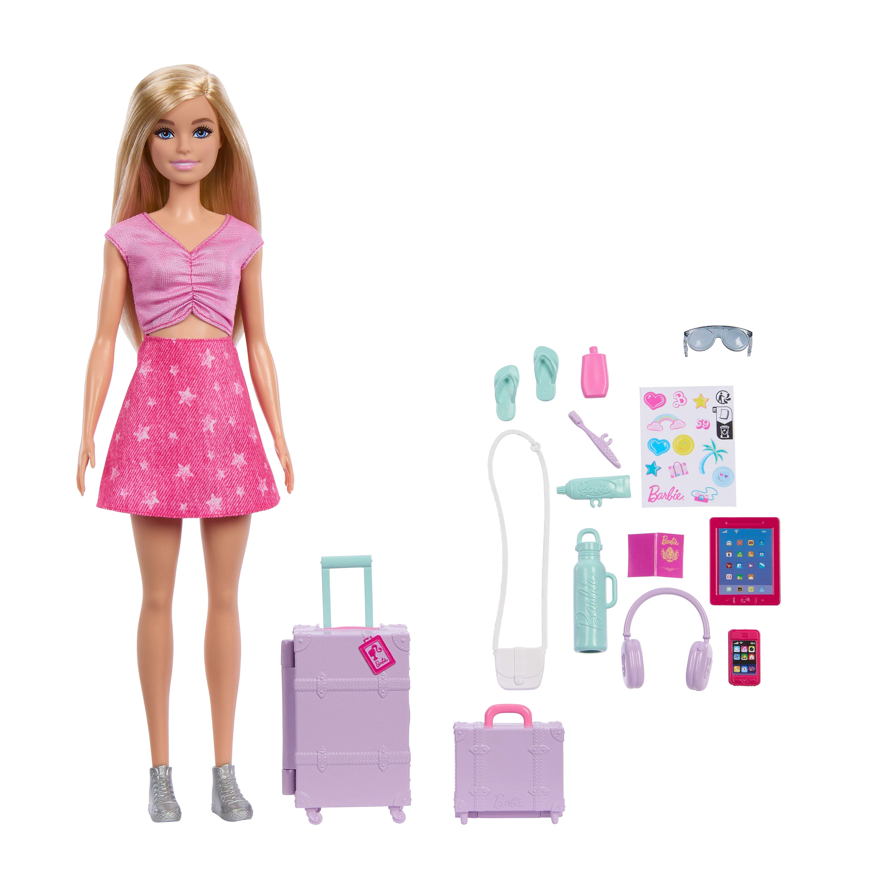 Barbie Family & Friends Limitless Adventure ‘Malibu’ Fashion Doll With 10+ Travel-Themed Accessories - Image 5
