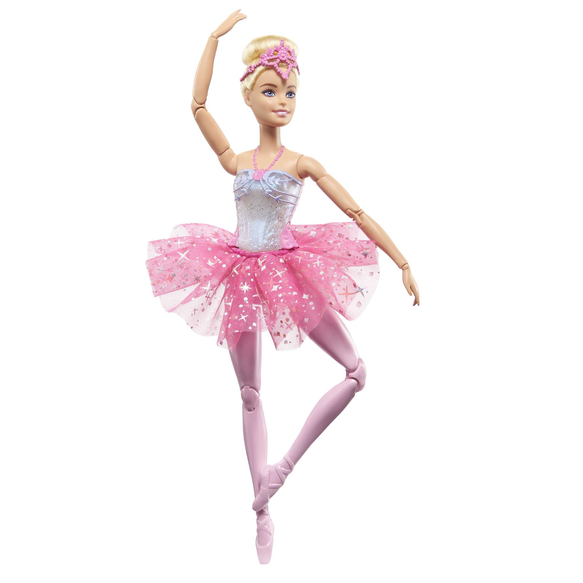 Barbie Fantasia Boneca Bailarina Luzes Brilhantes Rosa - Image 5