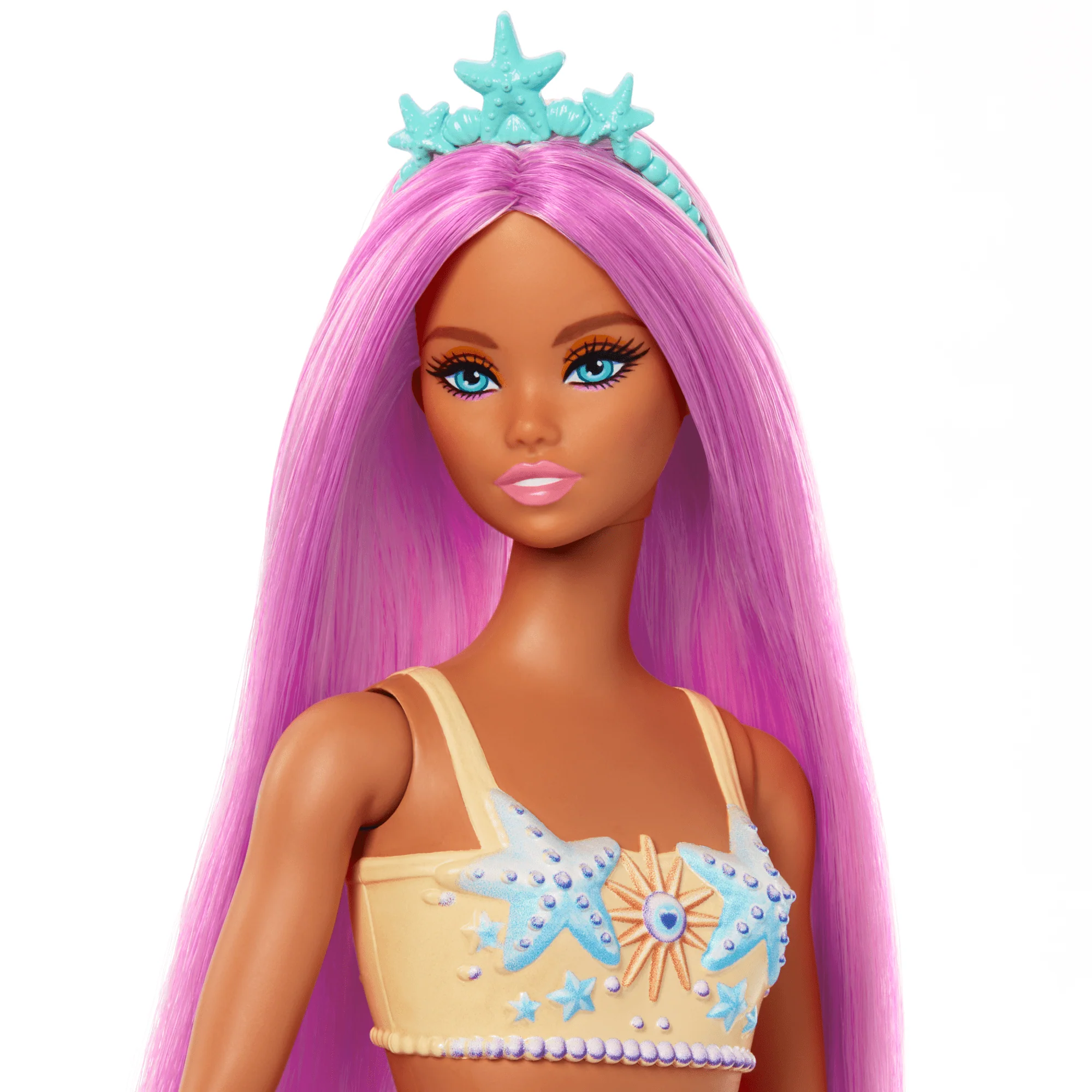 Barbie Fantasía Muñeca Sirena Cabello Morado - Image 3