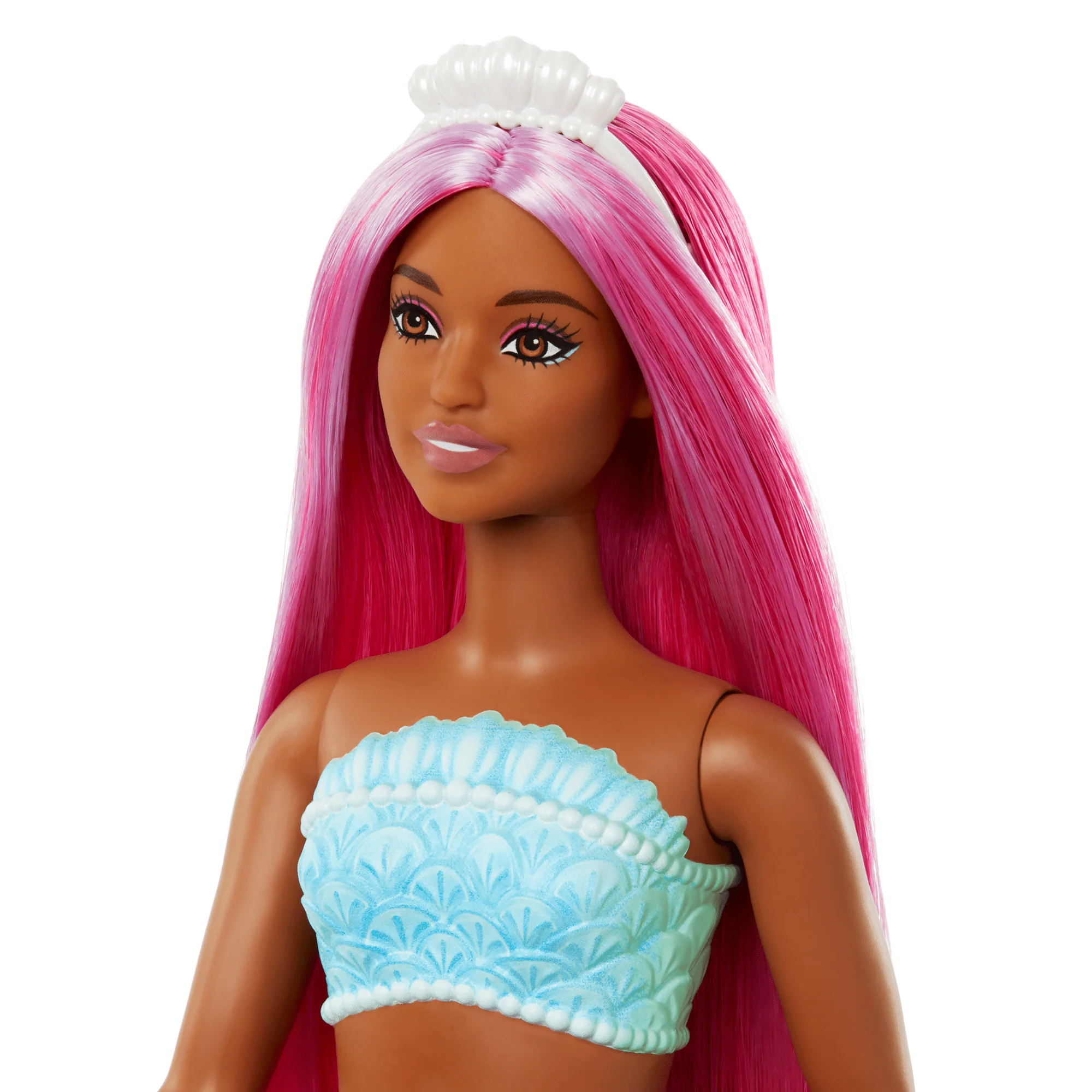 Barbie Fantasía Muñeca Sirena Cabello Rosa - Image 2
