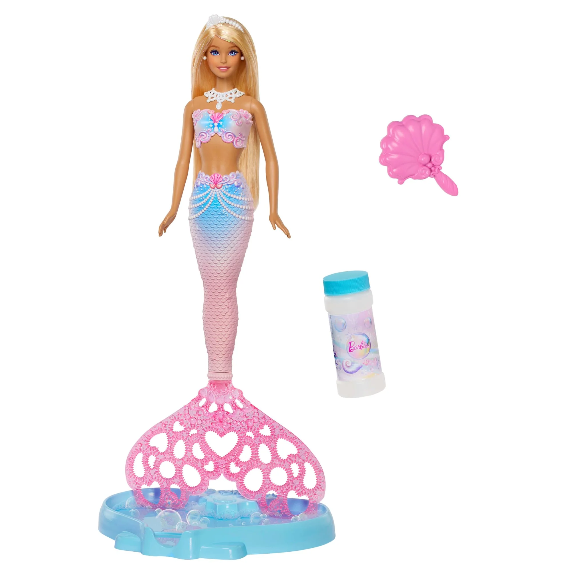 Barbie Fantasía Muñeca Sirena con Burbujas