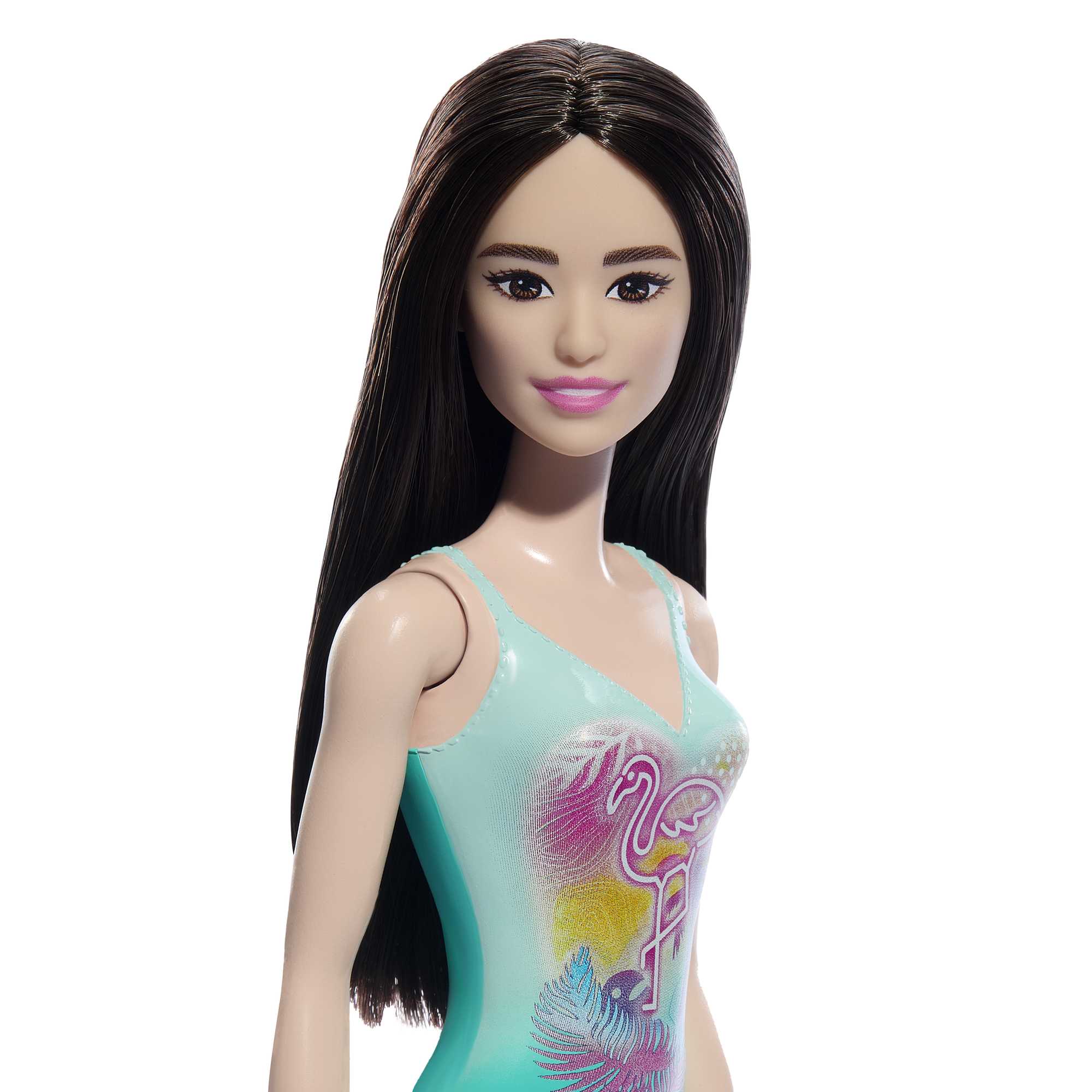 Barbie Fashion & Beauty Muñeca Playa con Traje de Baño Azul - Image 2