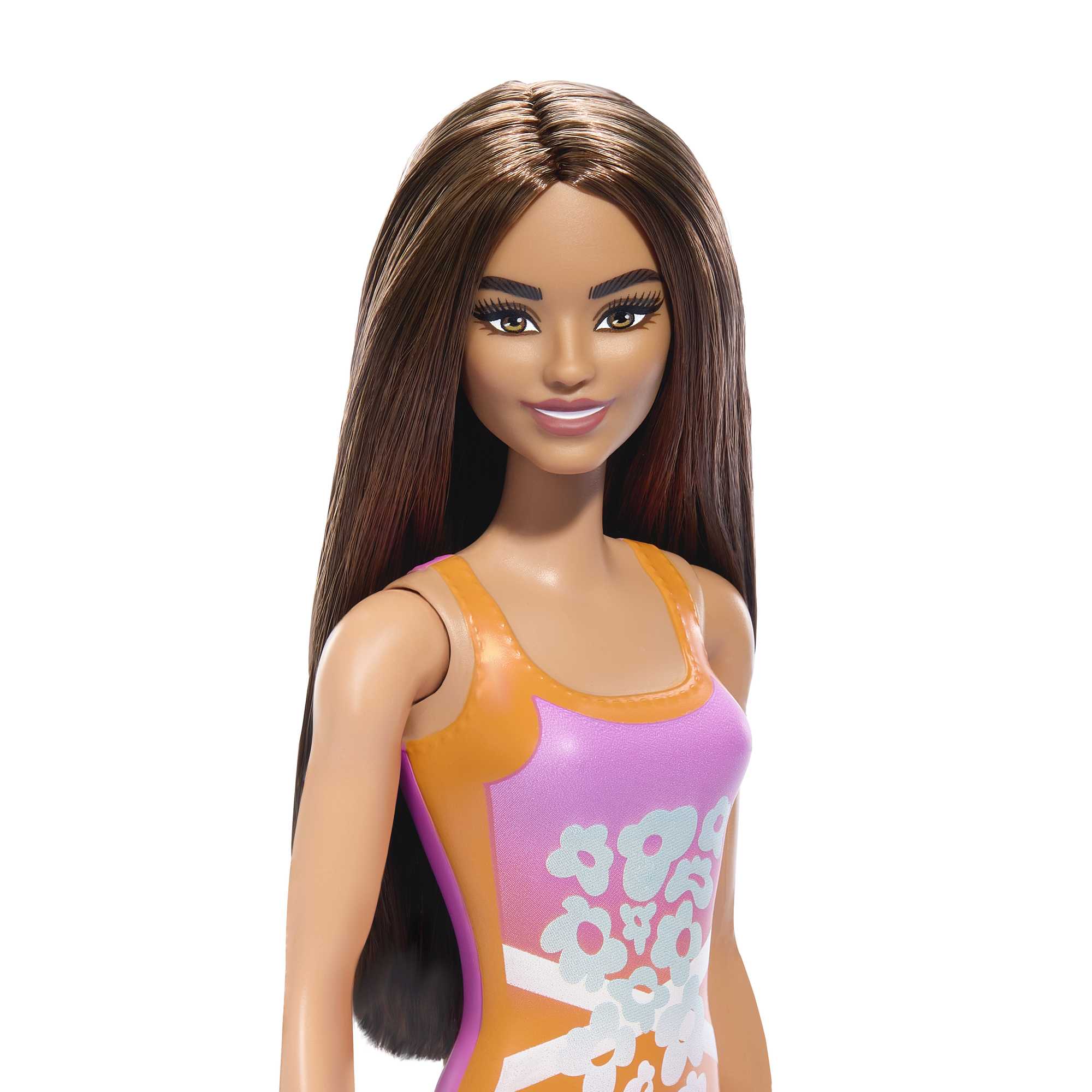 Barbie Fashion & Beauty Muñeca Playa con Traje de Baño Naranja - Image 2