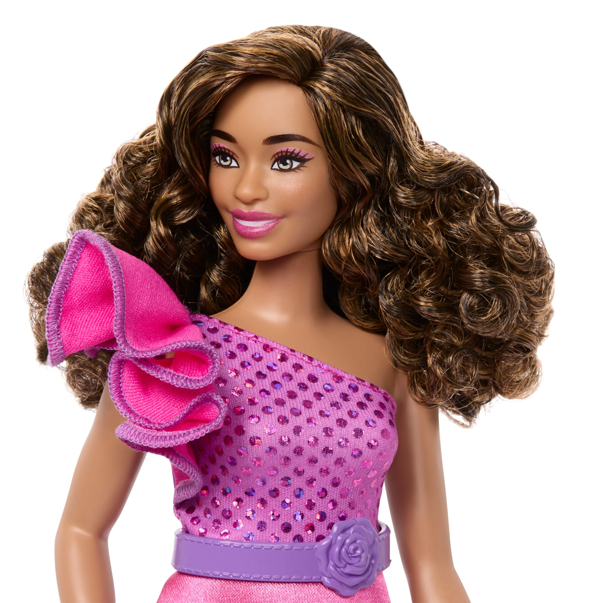 Barbie Fashionista Boneca Vestido Rosa Brilhante - Image 3