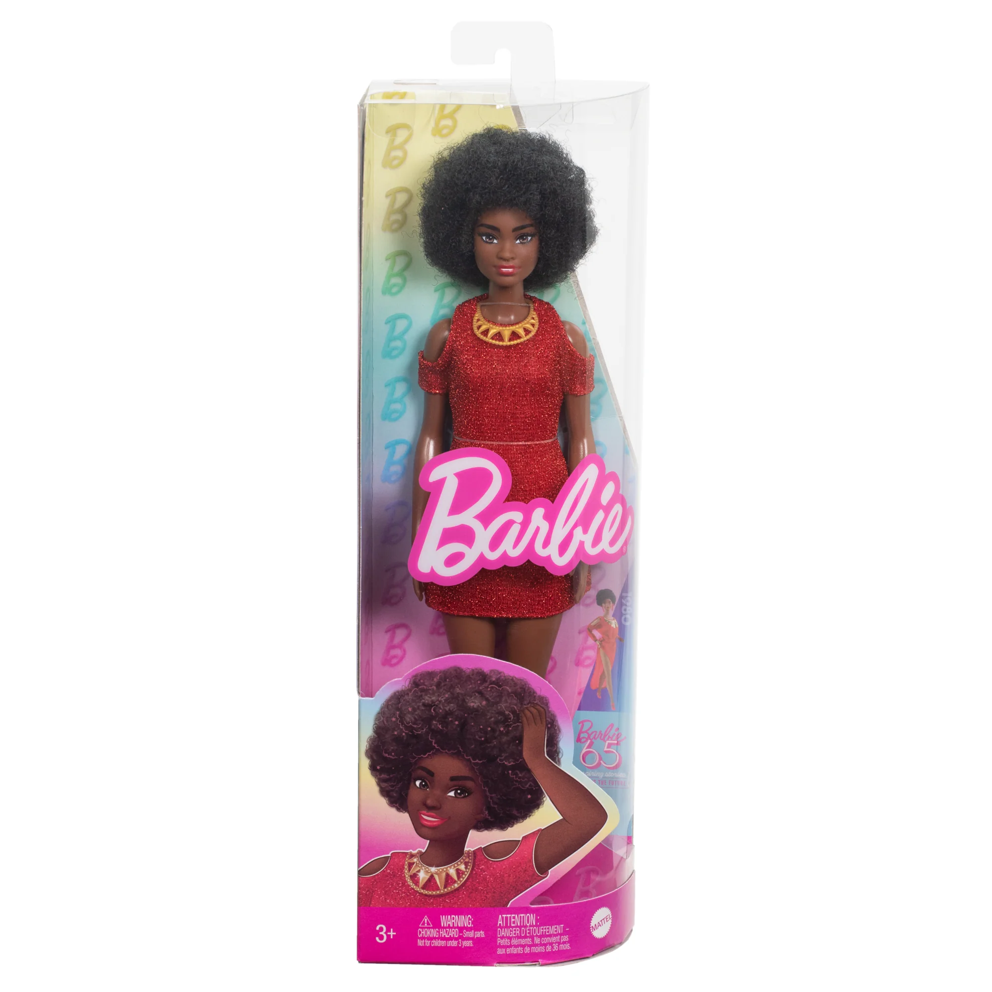 Barbie Fashionista Boneca Vestido Vermelho Brilhante - Image 6