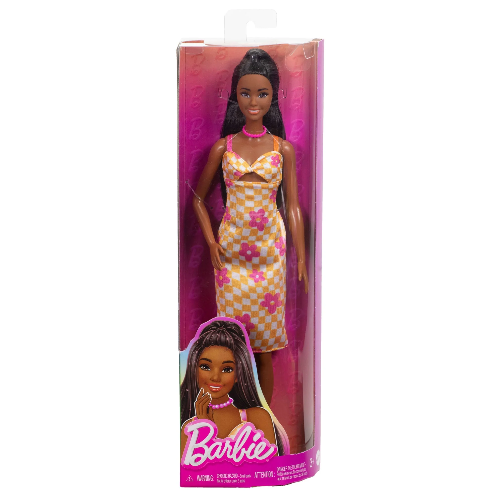 Barbie Fashionista Boneca Vestido Xadrez com Flores - Image 6