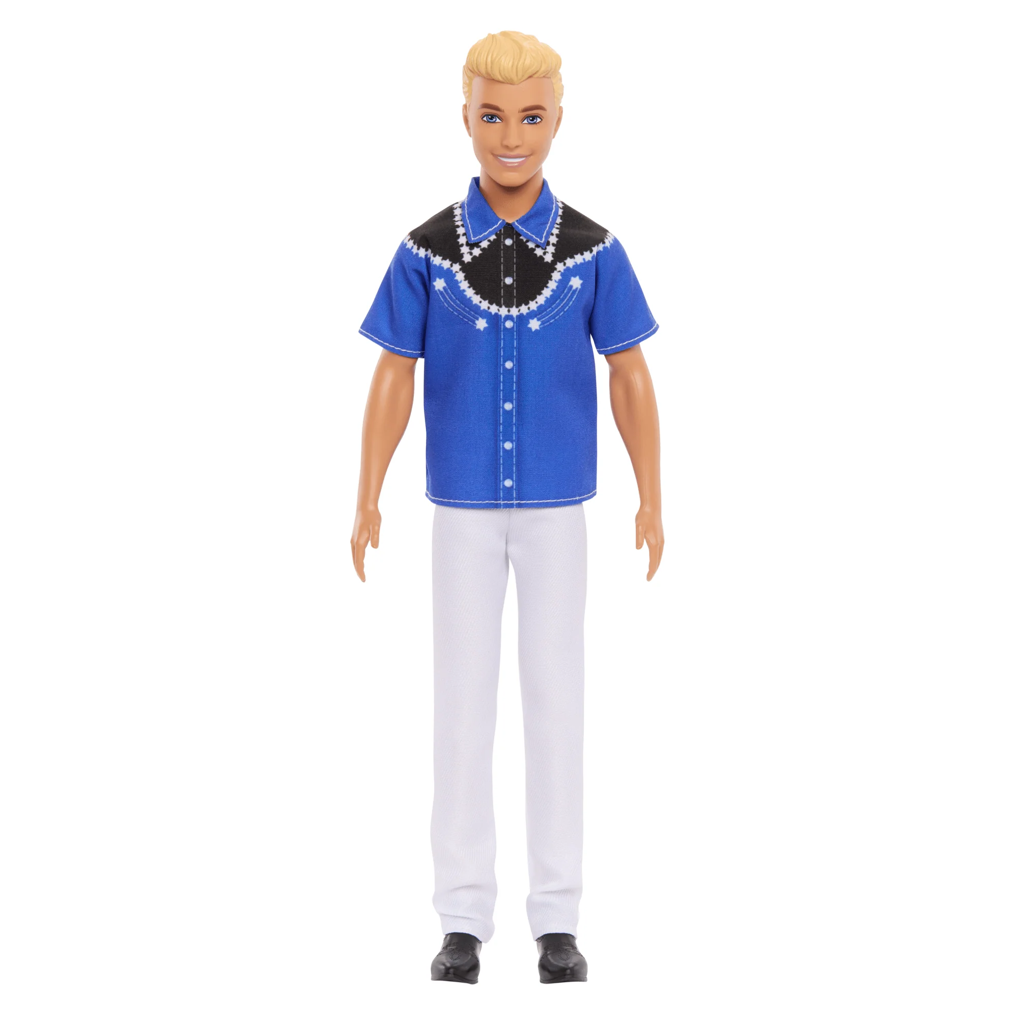 Barbie Fashionista Muñeco Ken Camisa Azul con Negro - Image 4