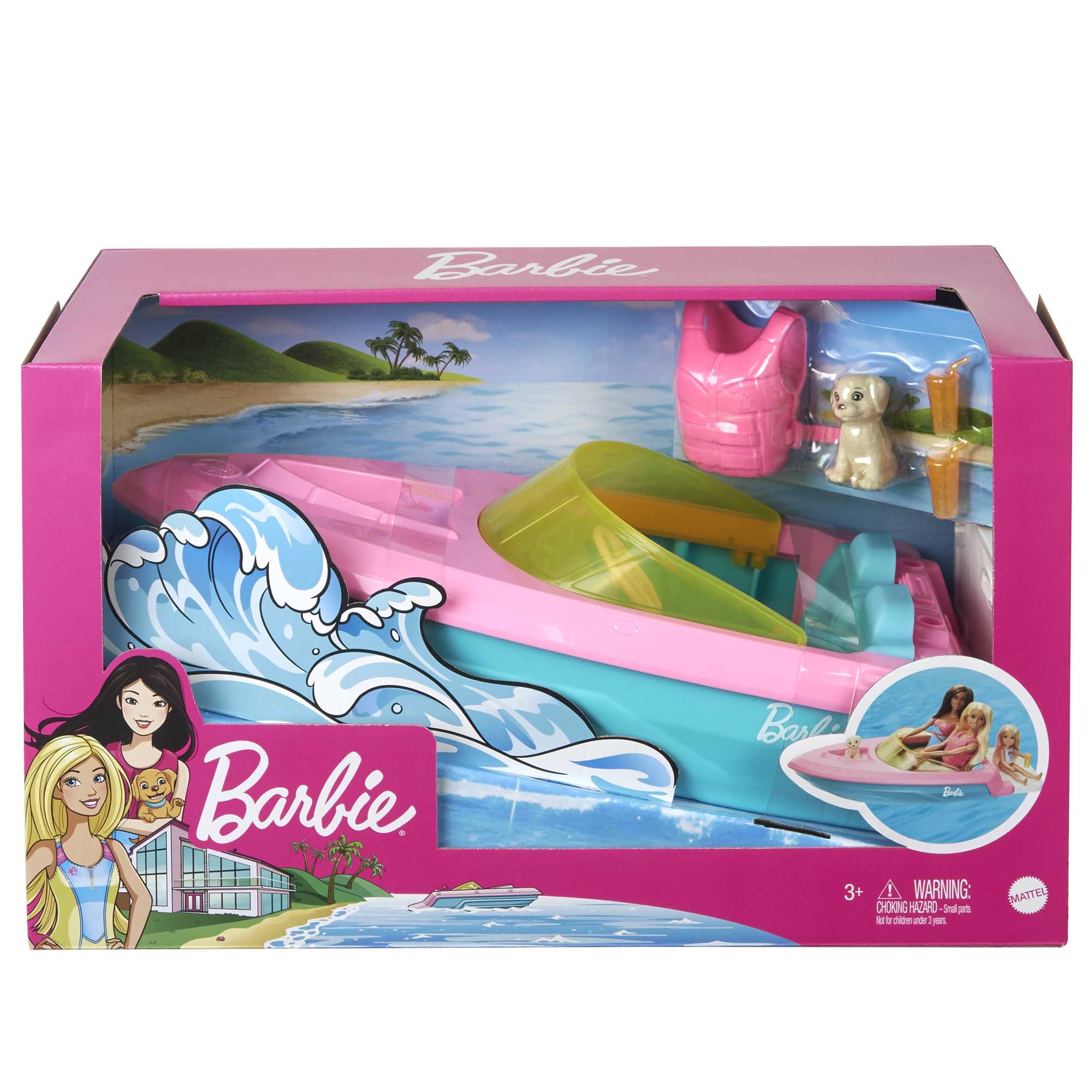 Barbie-Hors-Bord de Barbie-3 Poupées Avec Chiot et Accessoires - Image 6