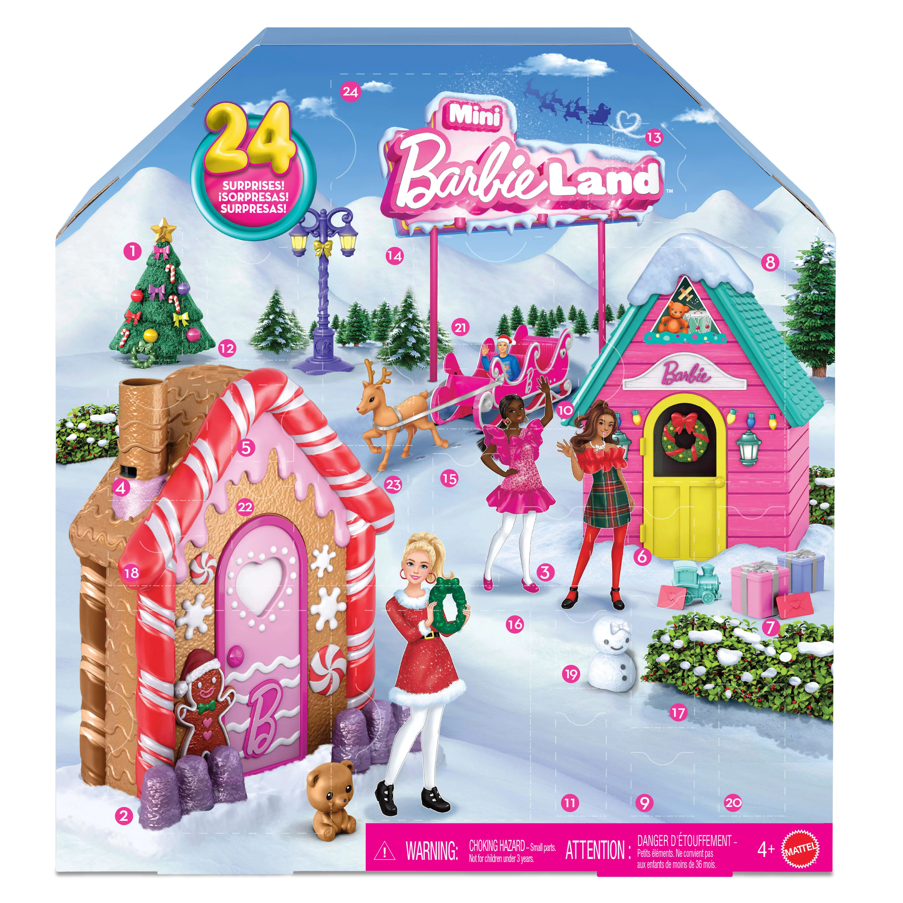 Barbie Mini Barbieland Collectible Advent Calendar With 1.5-Inch Dolls & 24 Days Of Surprises - Image 5