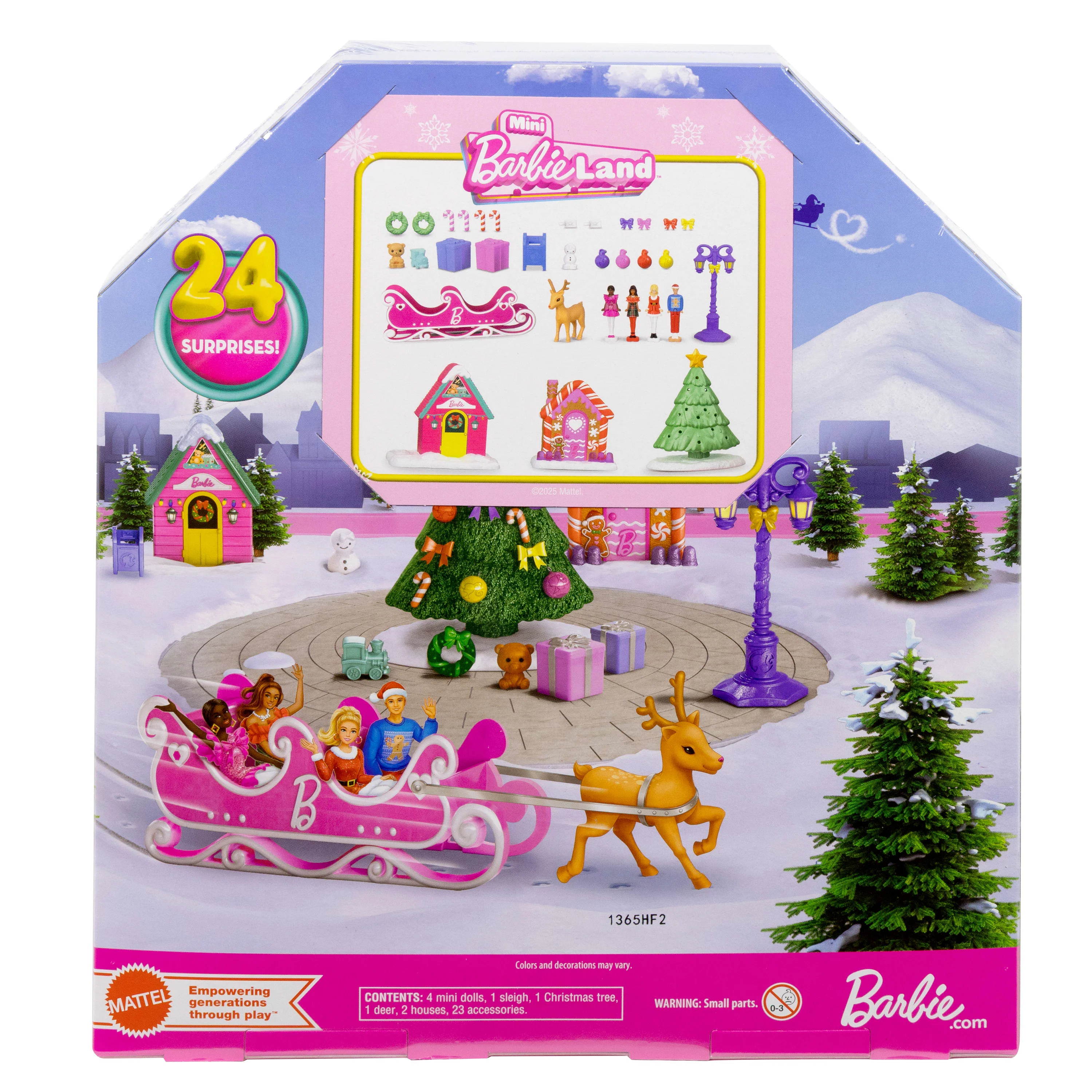 Barbie Mini Barbieland Collectible Advent Calendar With 1.5-Inch Dolls & 24 Days Of Surprises - Image 6
