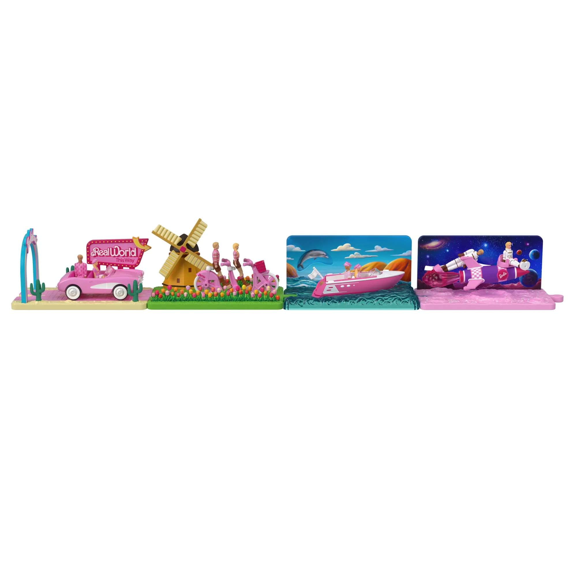 Barbie Mini BarbieLand Vehículo para Muñecas La Película Barbie y Ken en Bicicleta - Image 3