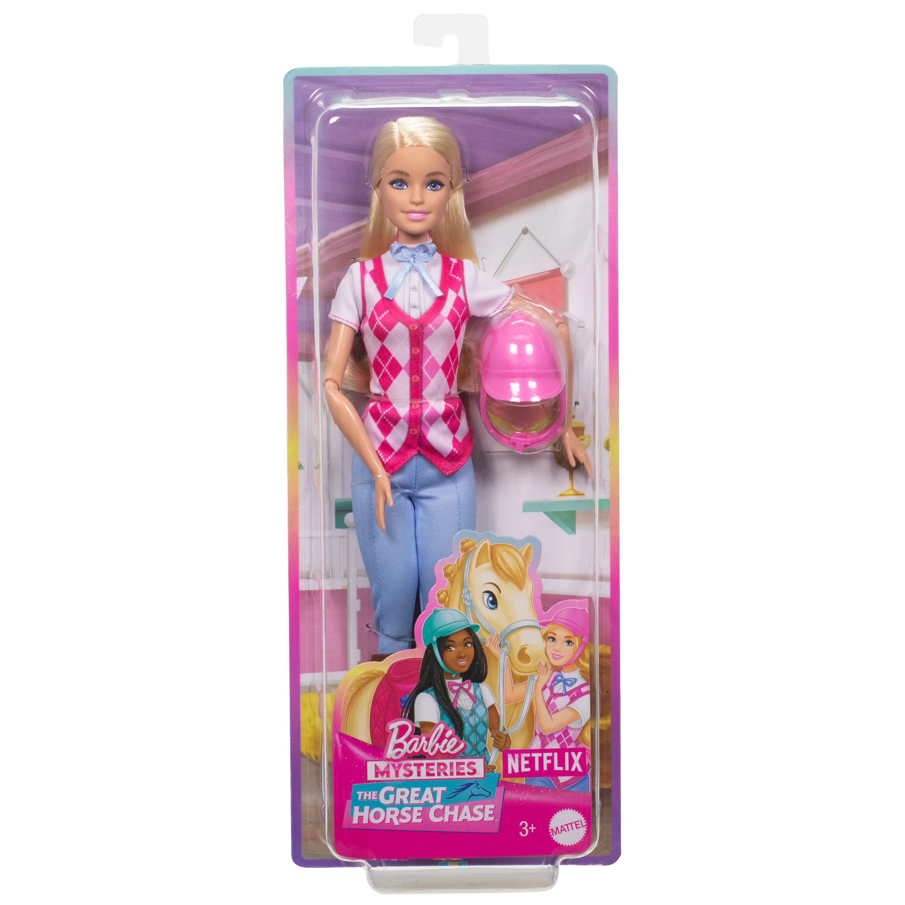 Barbie Mysteries: The Great Horse Chase Barbie “Malibu” Doll With Riding Clothes & Accessories - Image 4