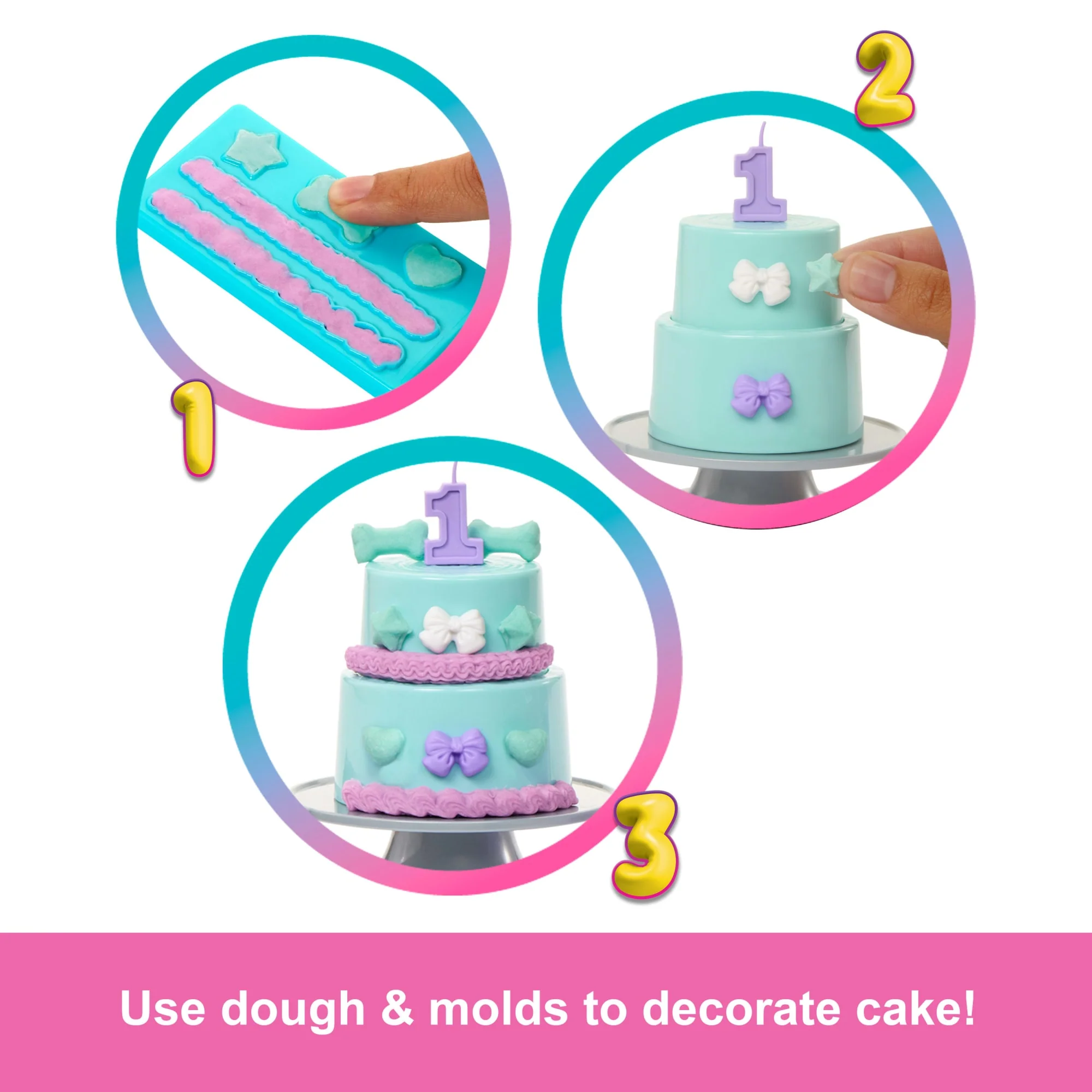 Barbie Party Unboxed Pet Birthday Series Doll & Accessories, Party Stars Set With 10 Surprises - Image 4