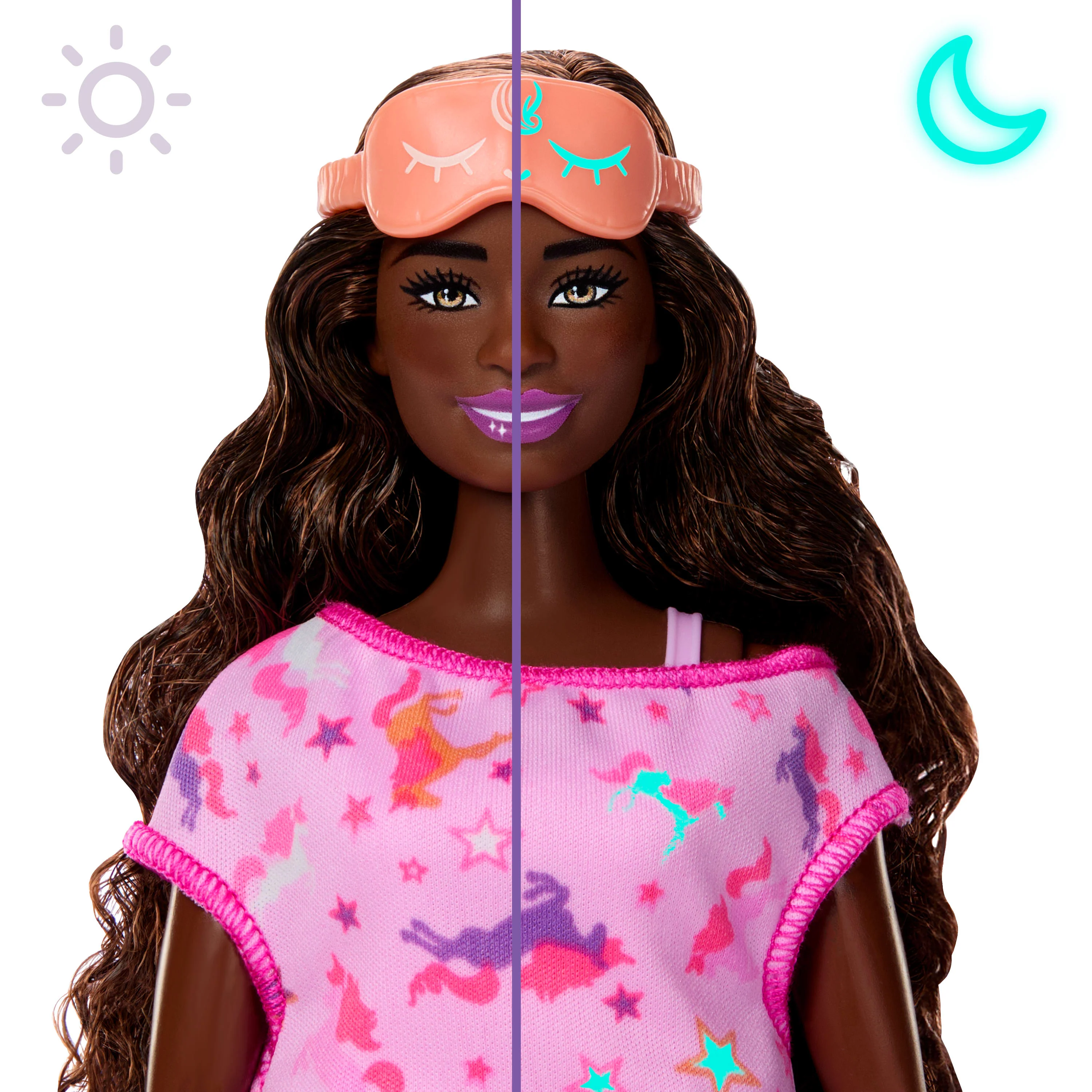 Barbie Party Unboxed Sleepover Reveal Series Pink Pajama Doll & Accessories With 7 Surprises - Image 2