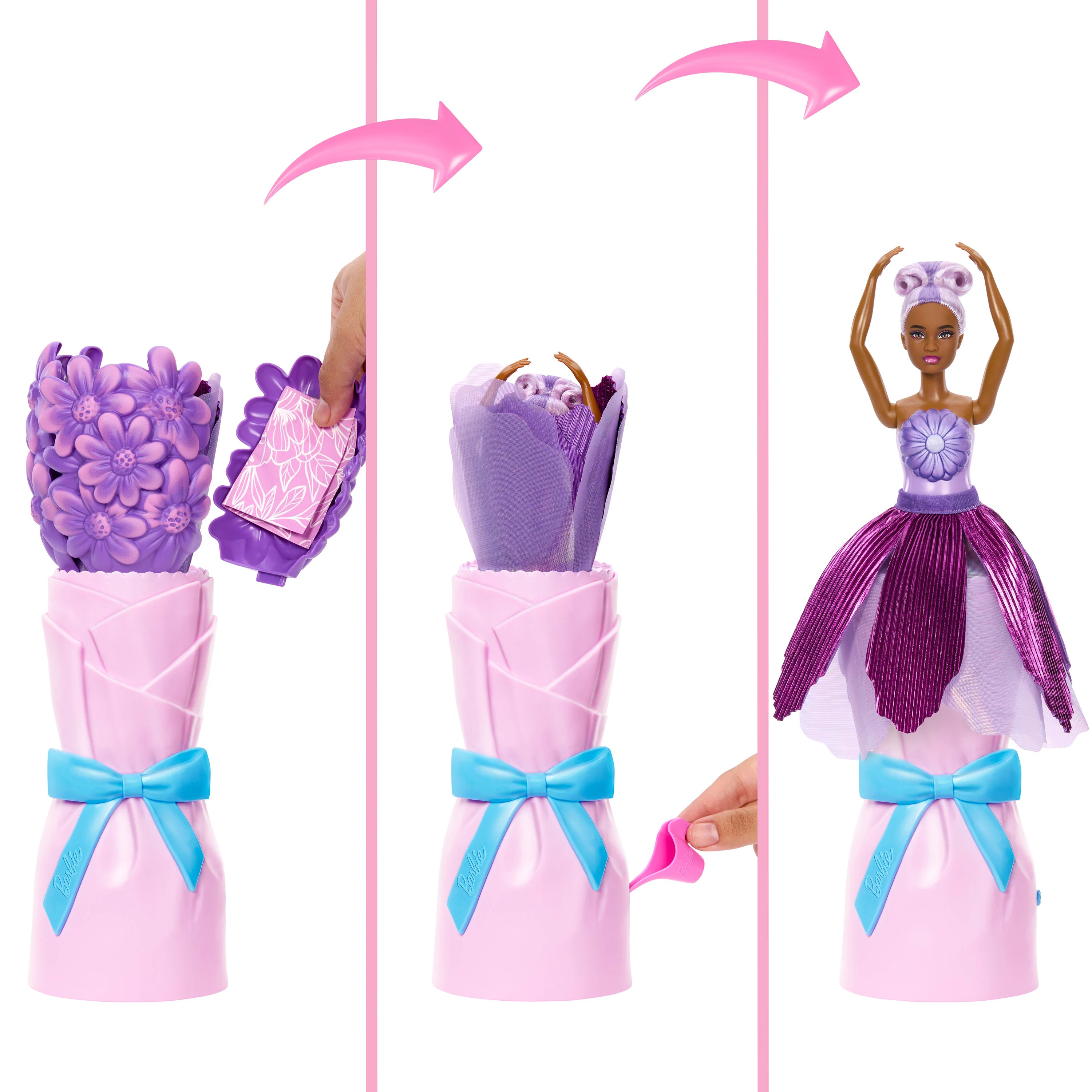 Barbie Petal Pop Boneca Barbie Reveal Margarida Roxa - Image 3