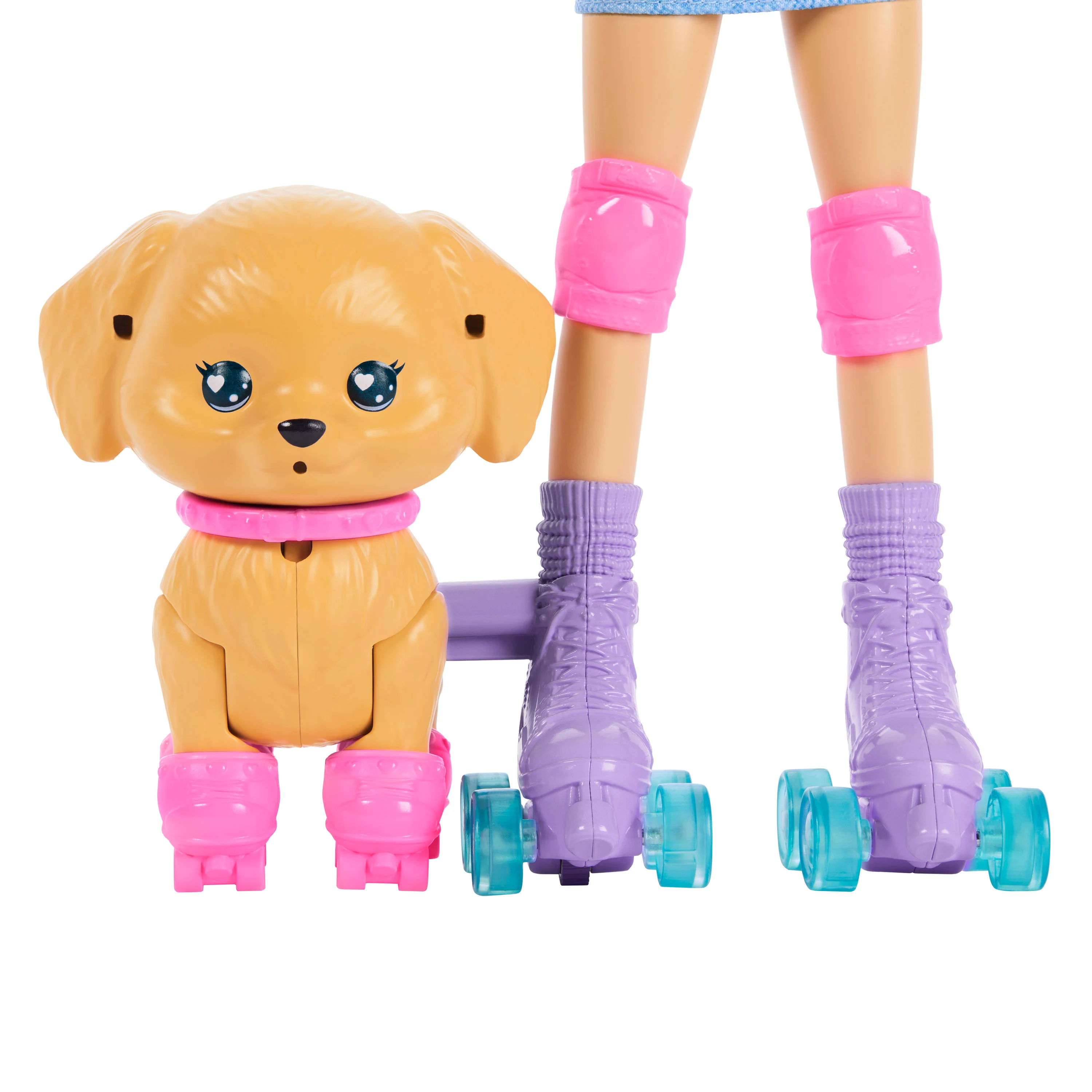 Barbie Pets Skate And Run Brunette Doll With Puppy, Skates, And Accessories - Image 4