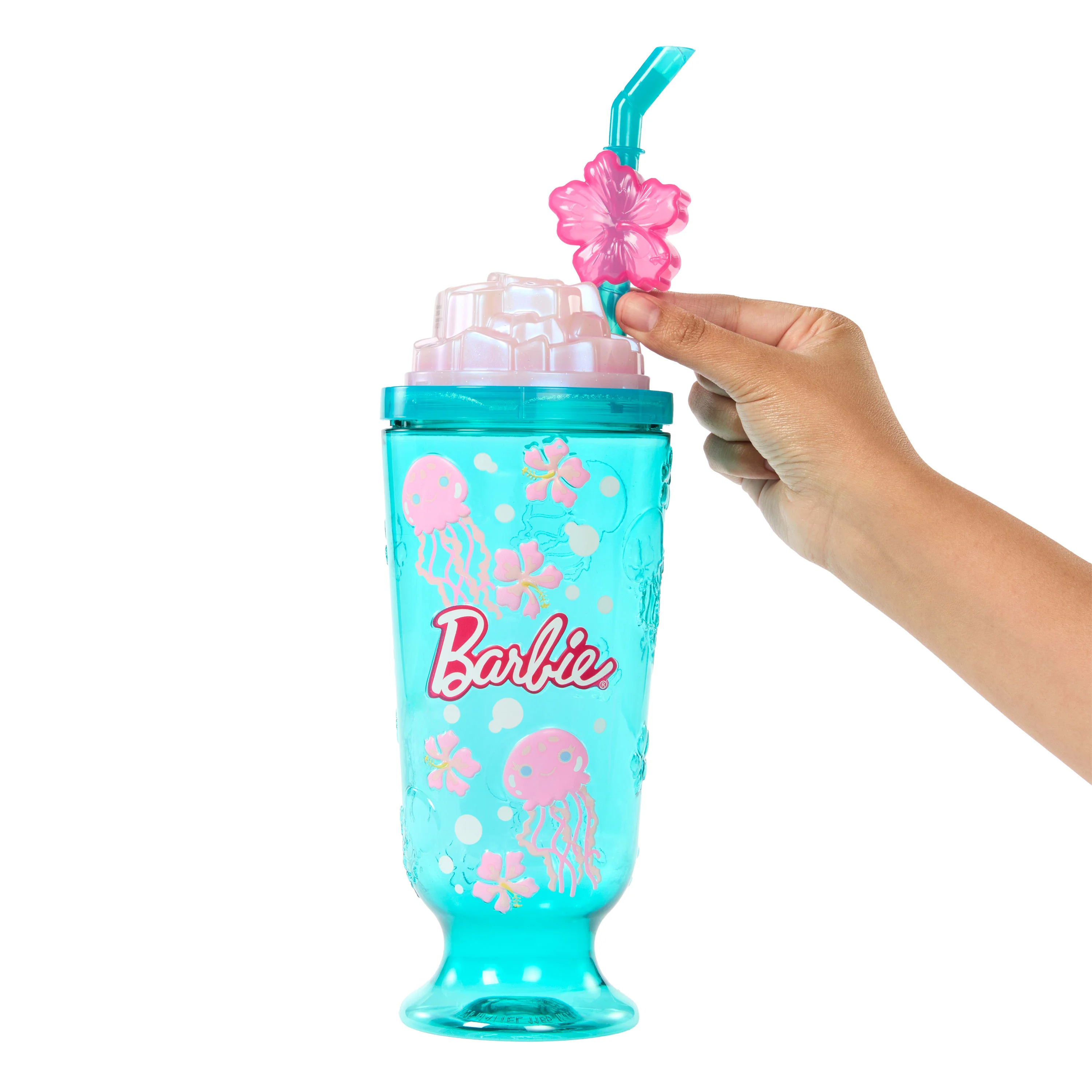 Barbie Pop Reveal Doll & Accessories, Sea Slushy Series Fashion Doll, Pet, Slime & Color Change - Image 5