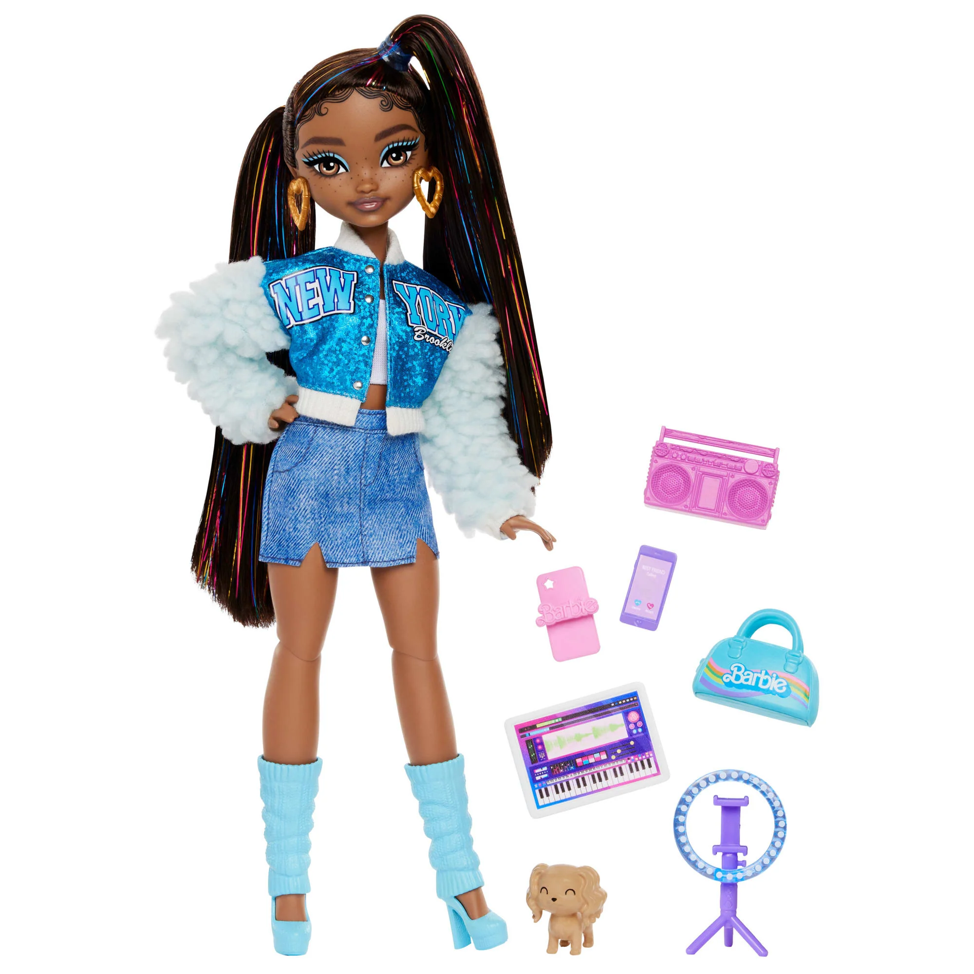 Barbie-Équipe de Rêve Brooklyn-Poupée et 8Accessoires - Image 3
