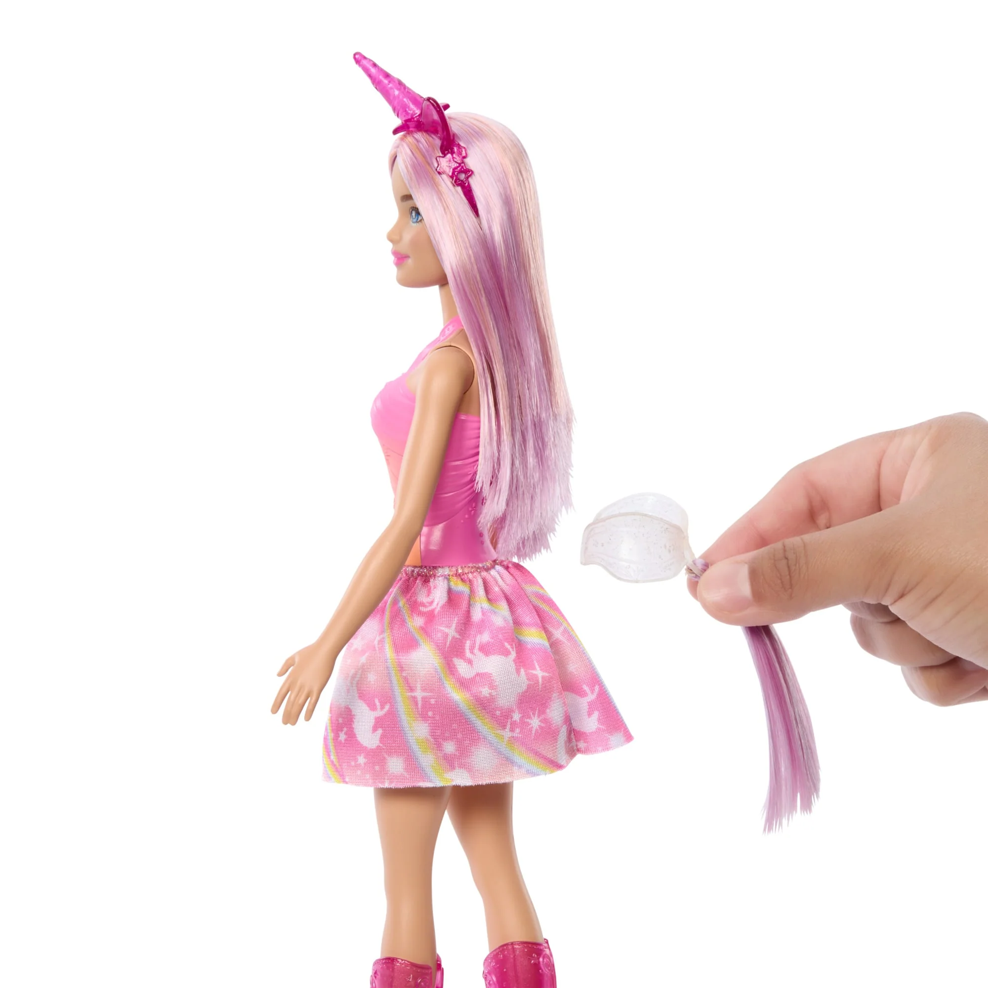 Barbie-Poupées Sirènes Avec Cheveux et Nageoire Colorés et Serre-Tête - Image 3