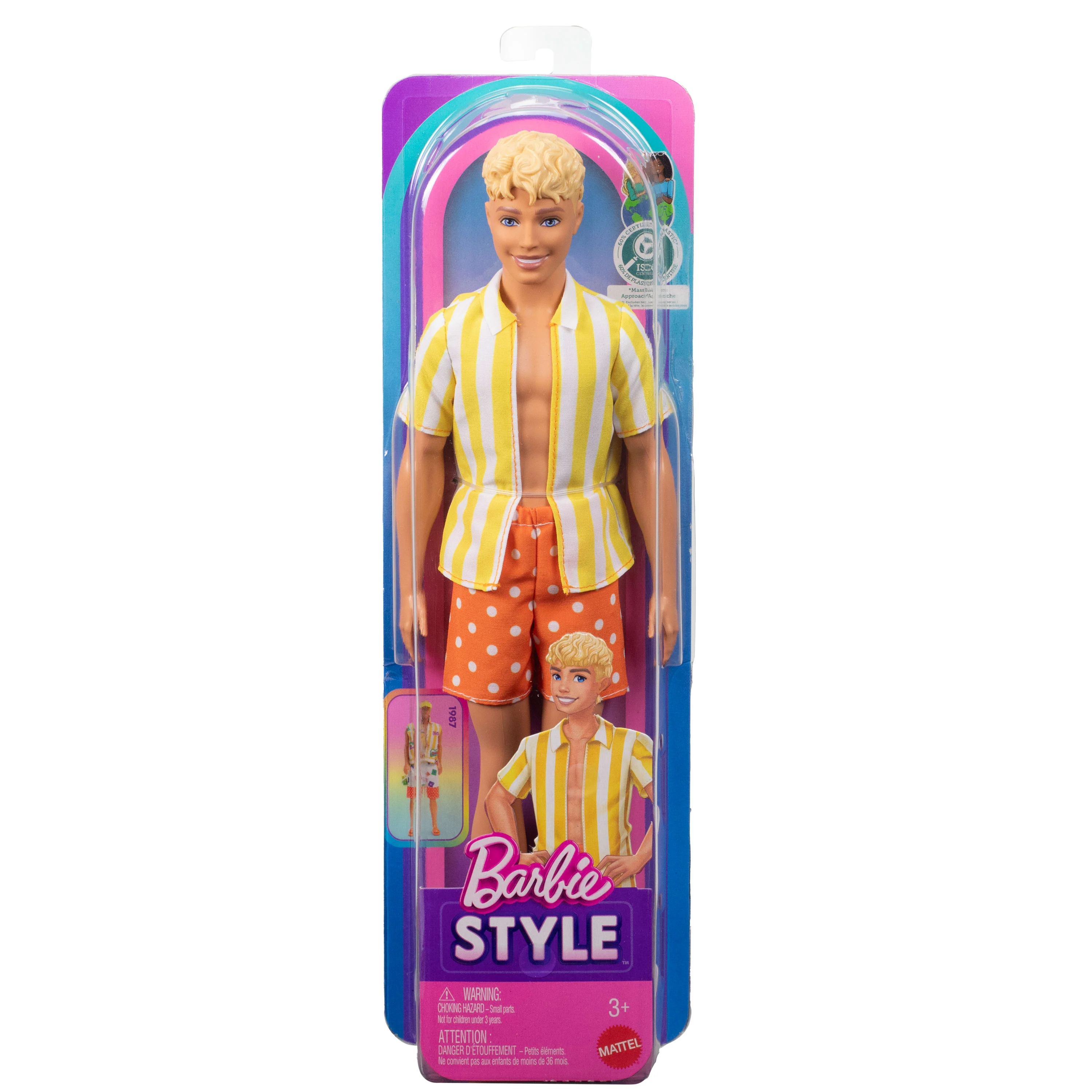 Barbie Poupée Ken Fashionistas Tenue de Plage Cheveux Blonds - Image 6