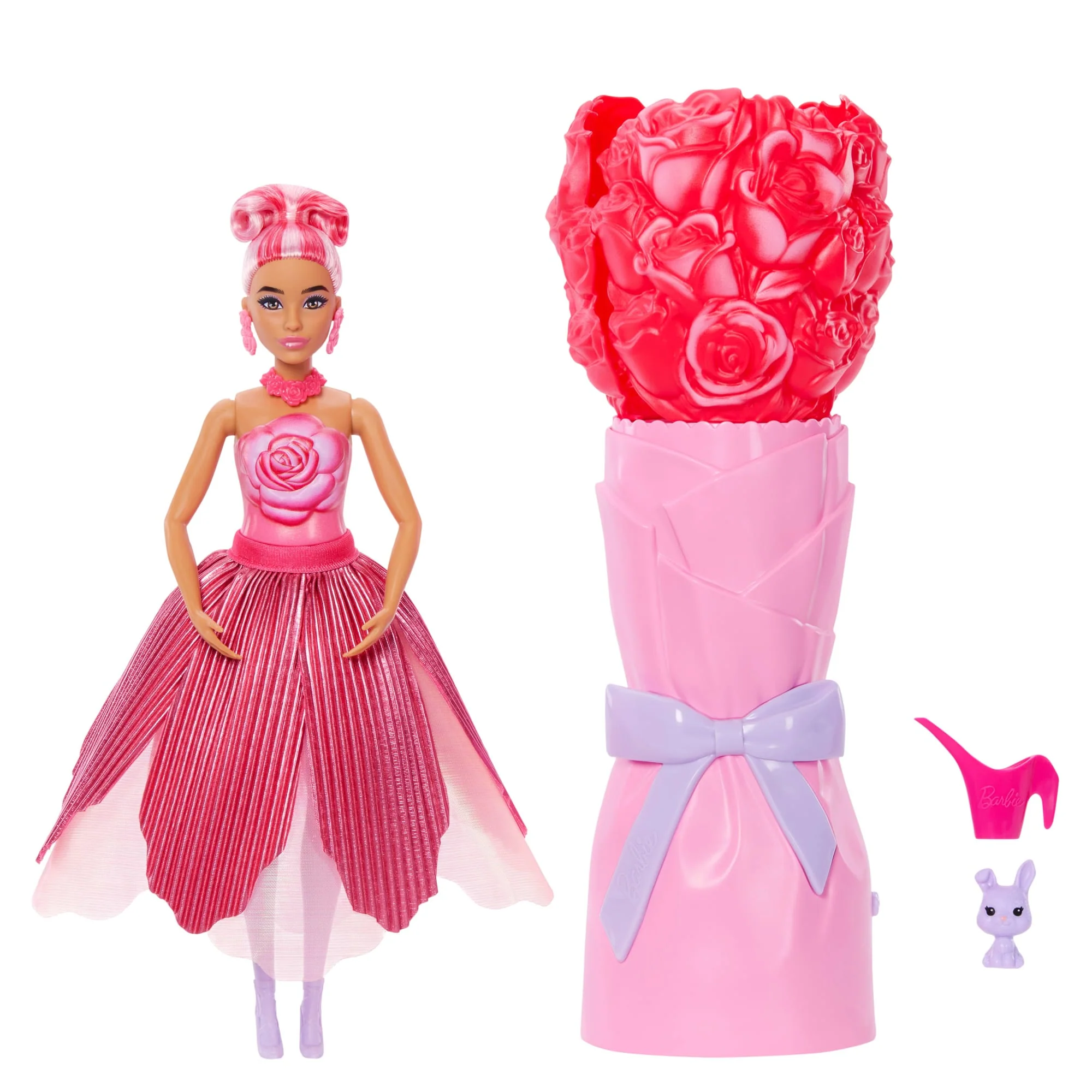 Barbie®-Poupée Pétals Pop Rose et Accessoires