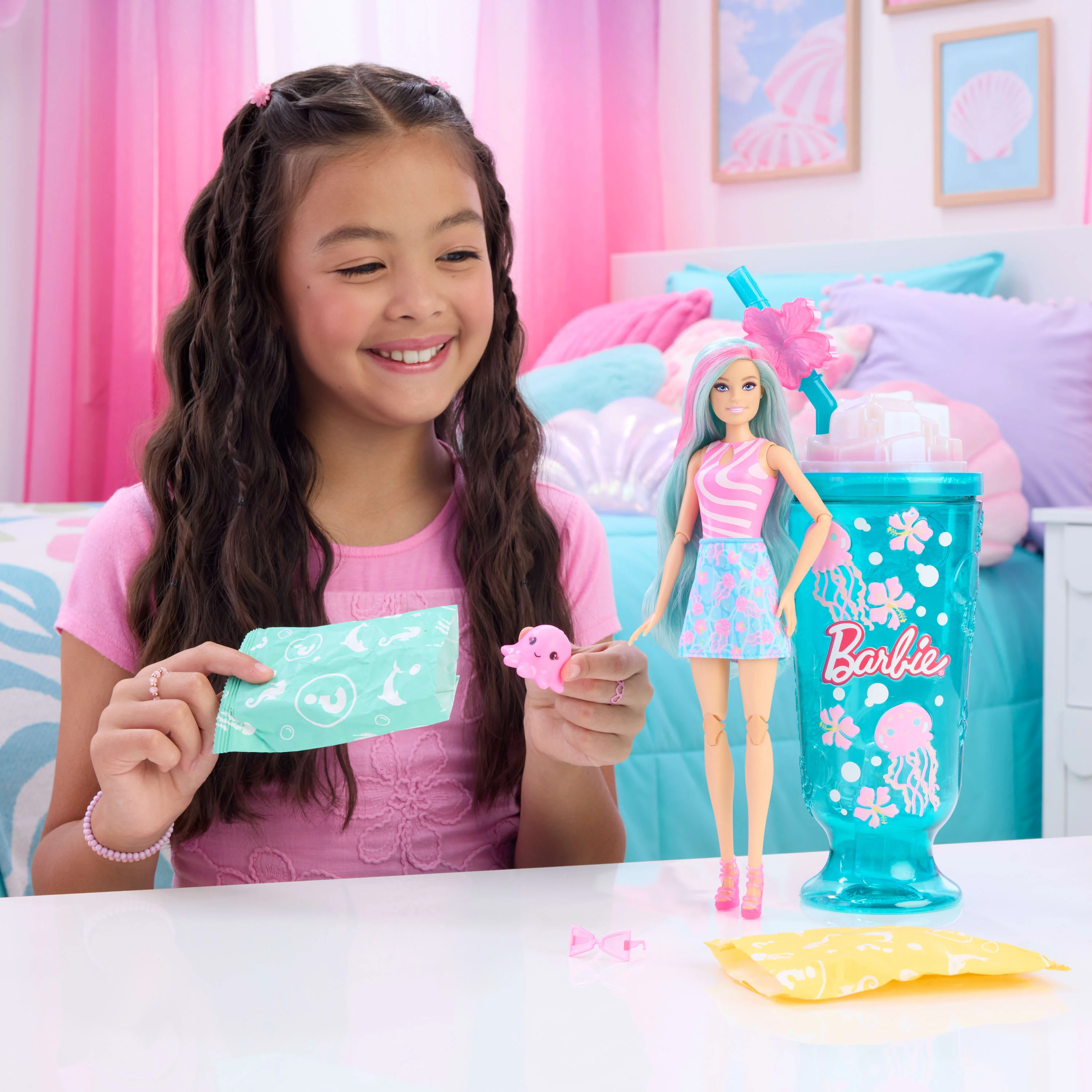 Barbie Poupée Pop Reveal Série Sea Slushy - Image 2