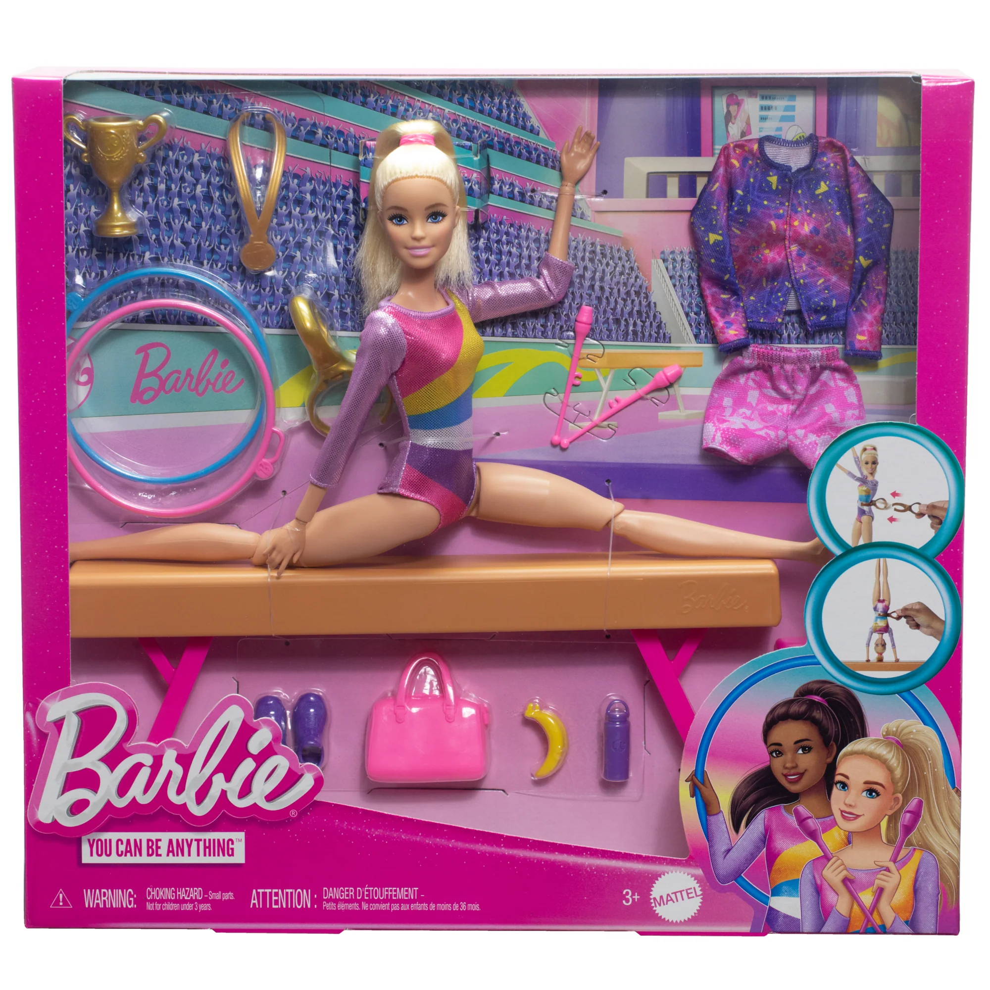 Barbie Profesiones Set de Juego Gimnasta Cabello Rubio - Image 6