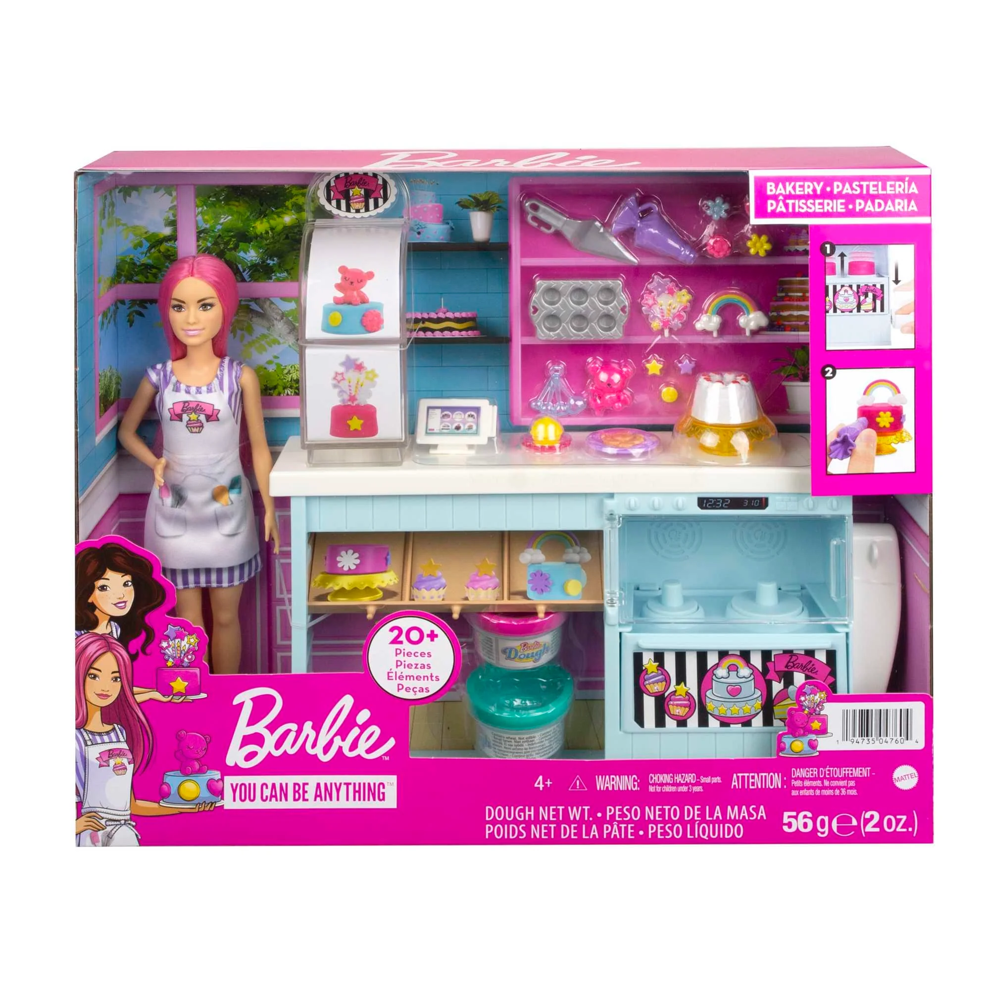 Barbie Profissões Conjunto de Brinquedo Confeitaria para Decorar - Image 6