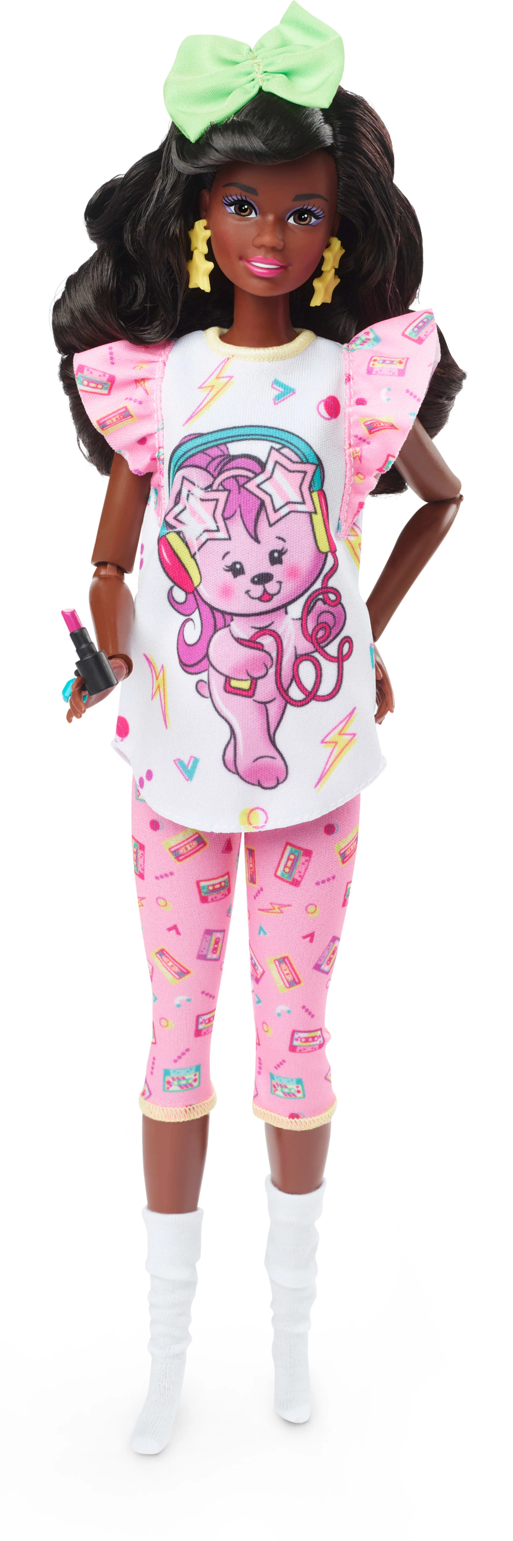 Barbie Doll, Curly Black Hair, 80s Slumber Party, Barbie Rewind