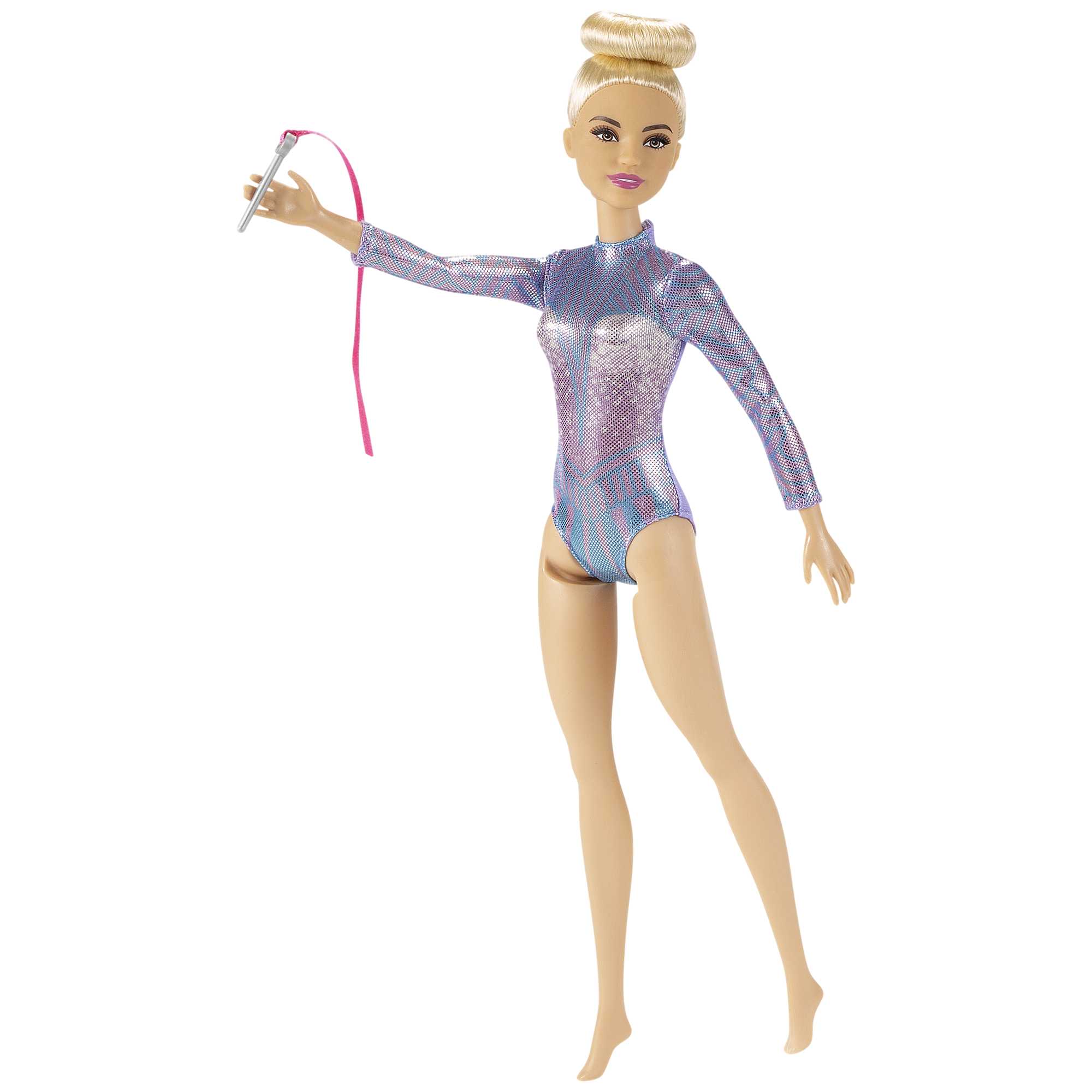 Barbie Rhythmic Gymnast Blonde Doll (12-In/30.40-Cm), Leotard & Accessories - Image 4
